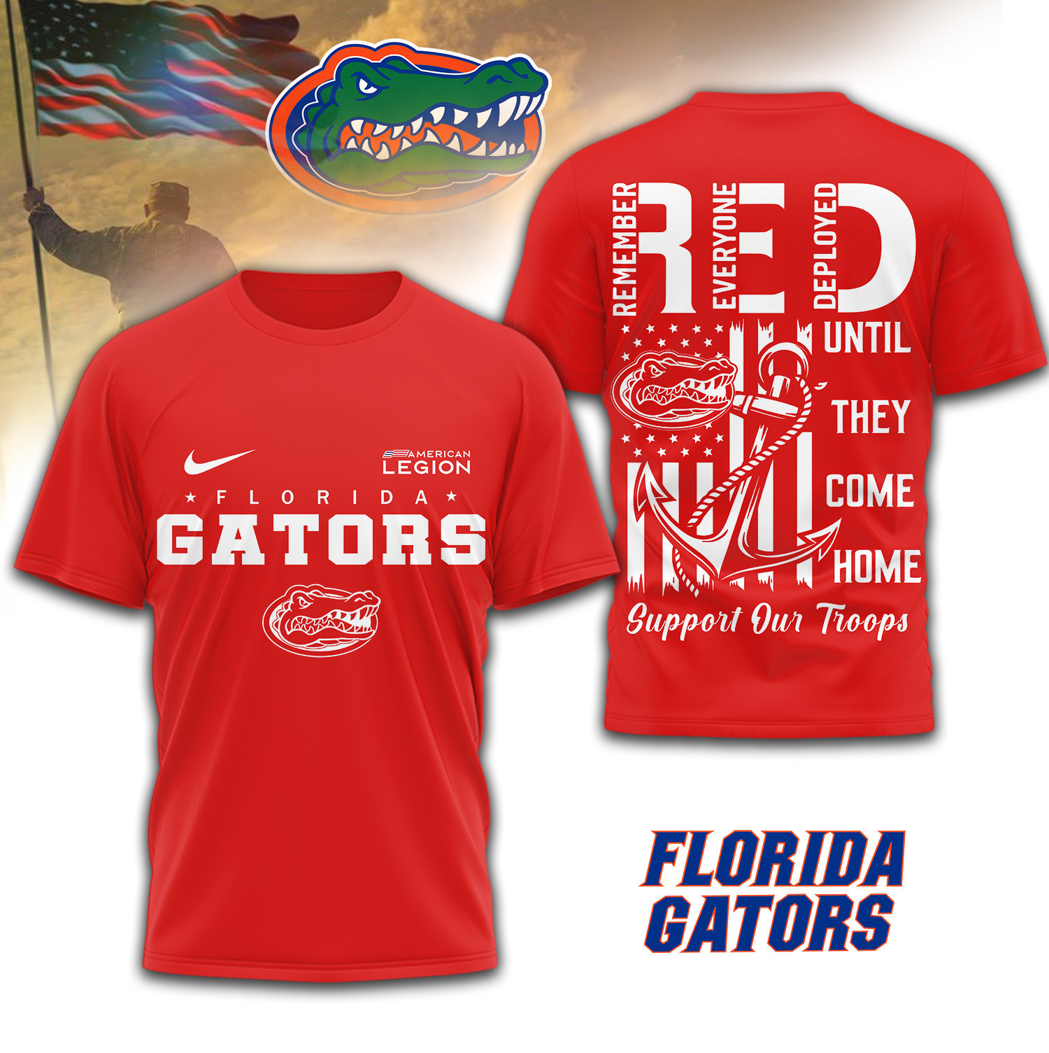 Florida Gators | Premium NCAA Red Friday Shirt TD