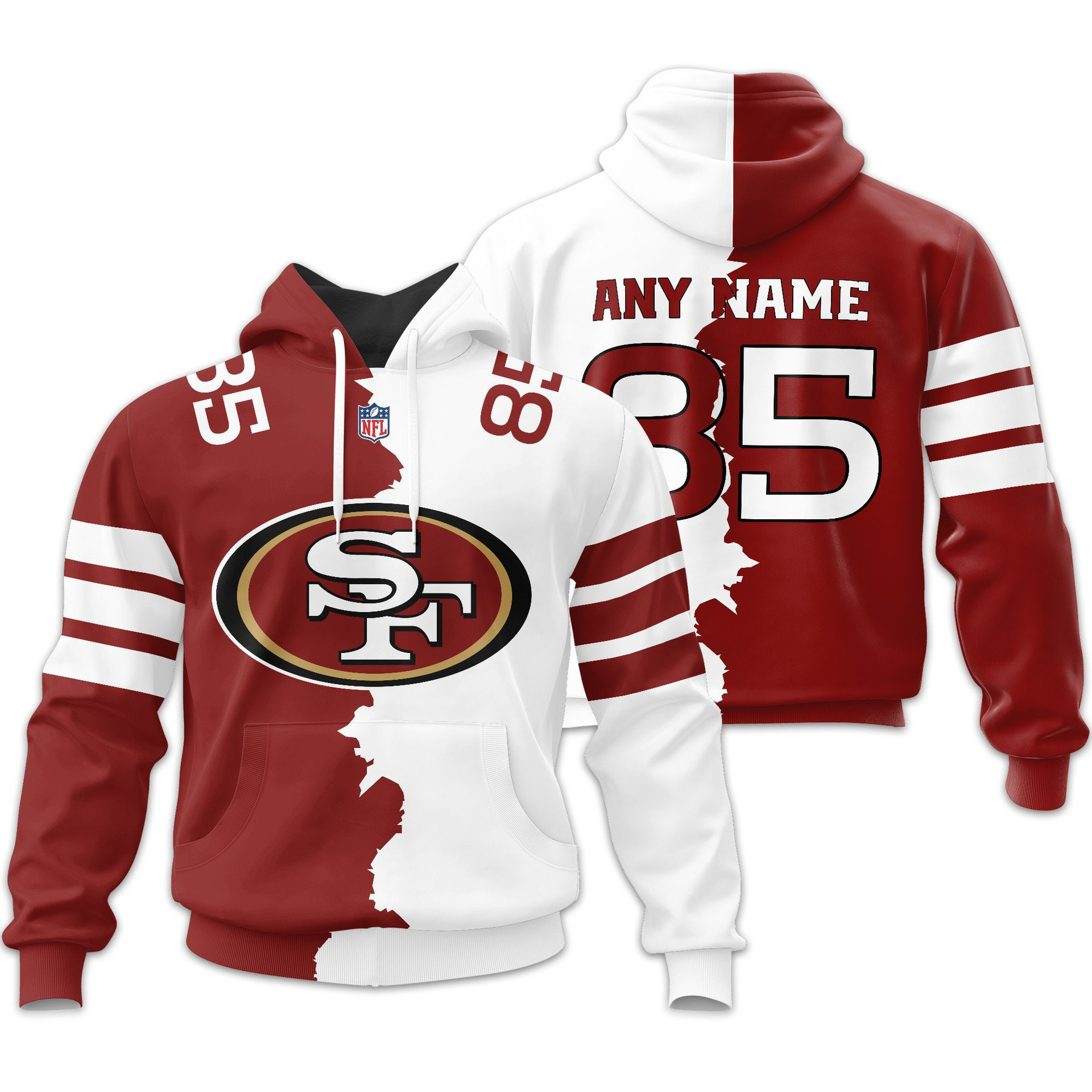 San Francisco 49ers | Premium NFL Home Mix Away Hoodie TD