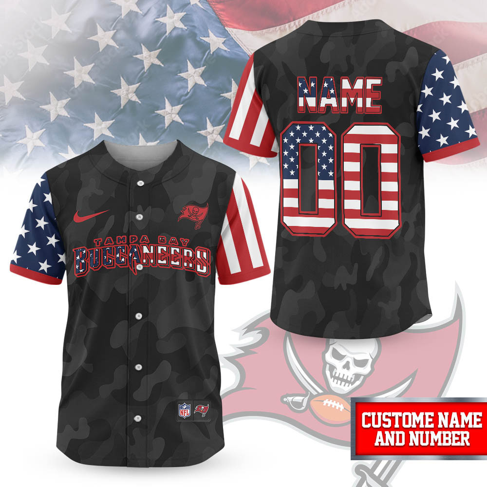 Tampa Bay Buccaneers | Premium NFL American Pride Custom Jersey Shirt NTH1
