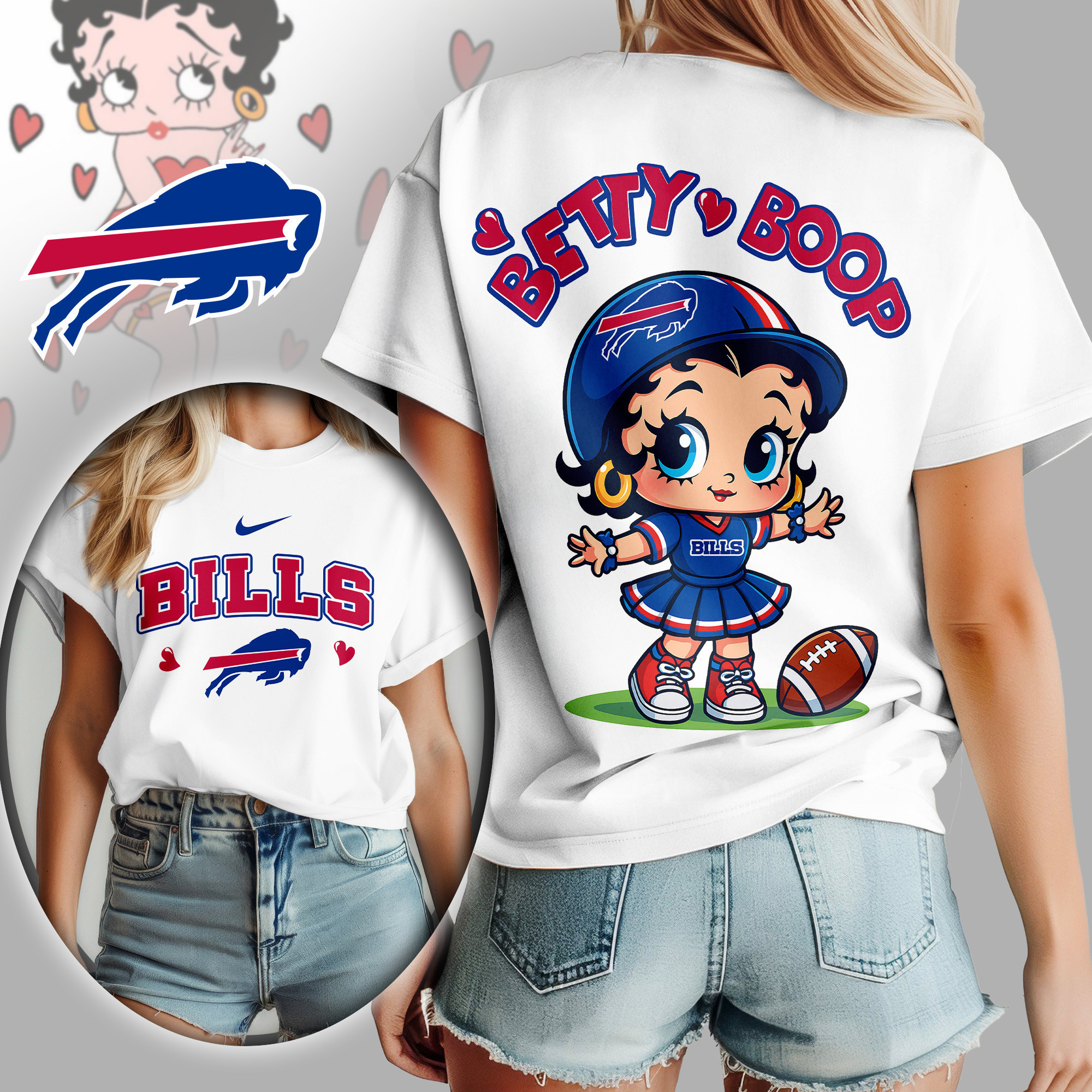 Buffalo Bills | Premium NFL Betty Boop Women's Shirt TD