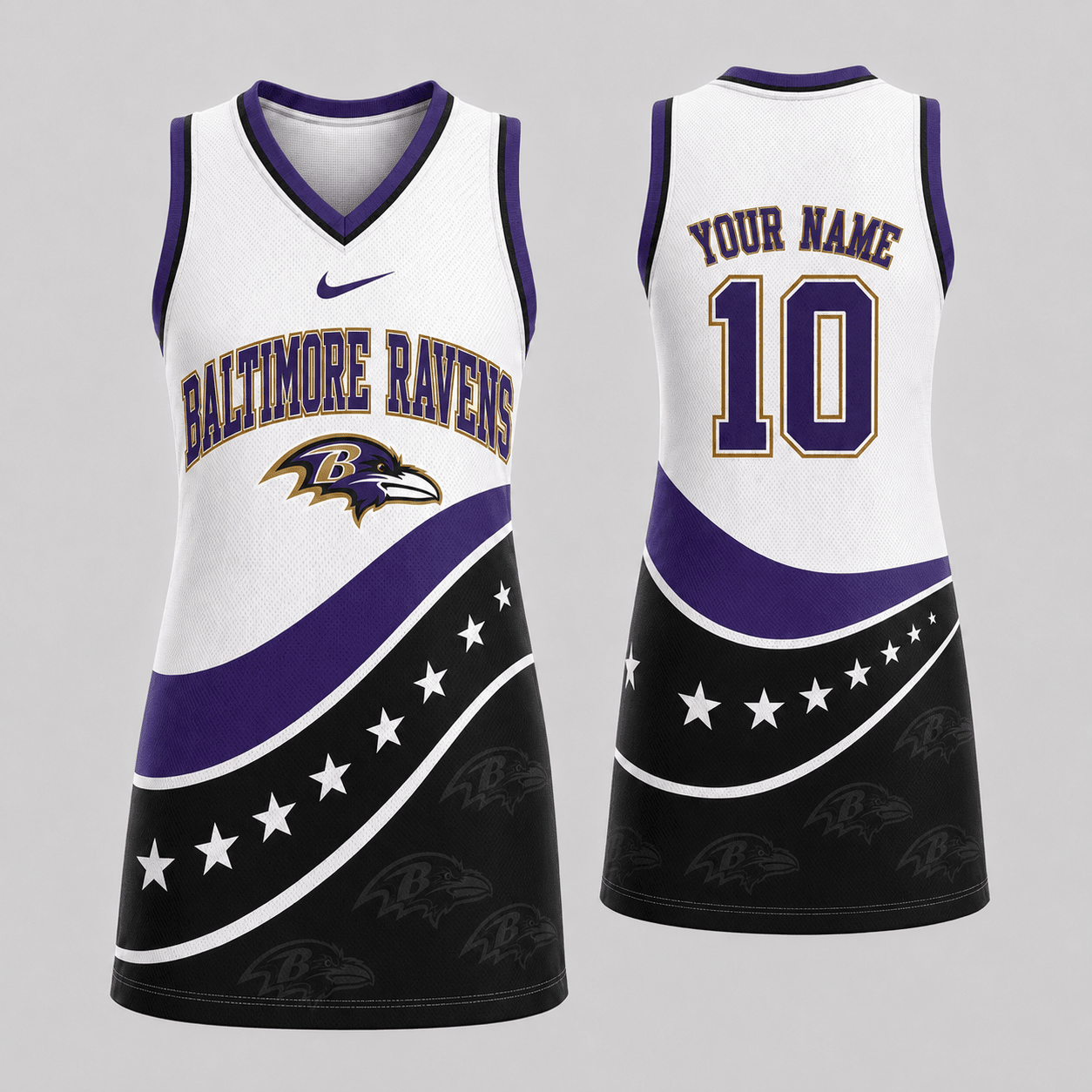 Baltimore Ravens | Premium NFL Bold Team Pride Women Jersey Dress TD