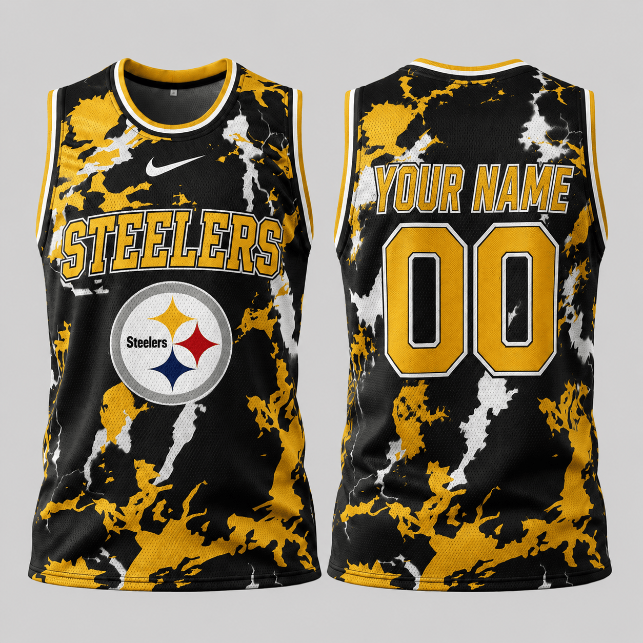 Pittsburgh Steelers | Premium NFL Paint Splash Performance Tank Top TD