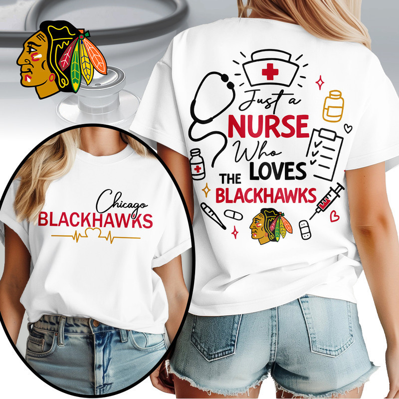Chicago Blackhawks | Premium NHL Fan Nurse 3D Shirt HY