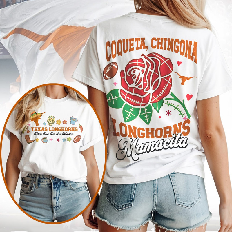 Texas Longhorns | Premium NCAA Dia De La Madre 3D T-Shirt HY
