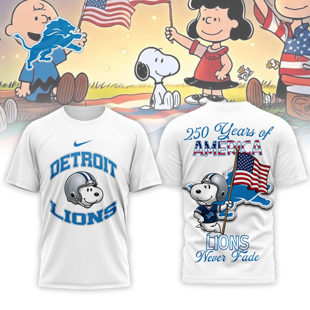 Detroit Lions | Premium NFL Freedom Classic 3D Shirt NTH1