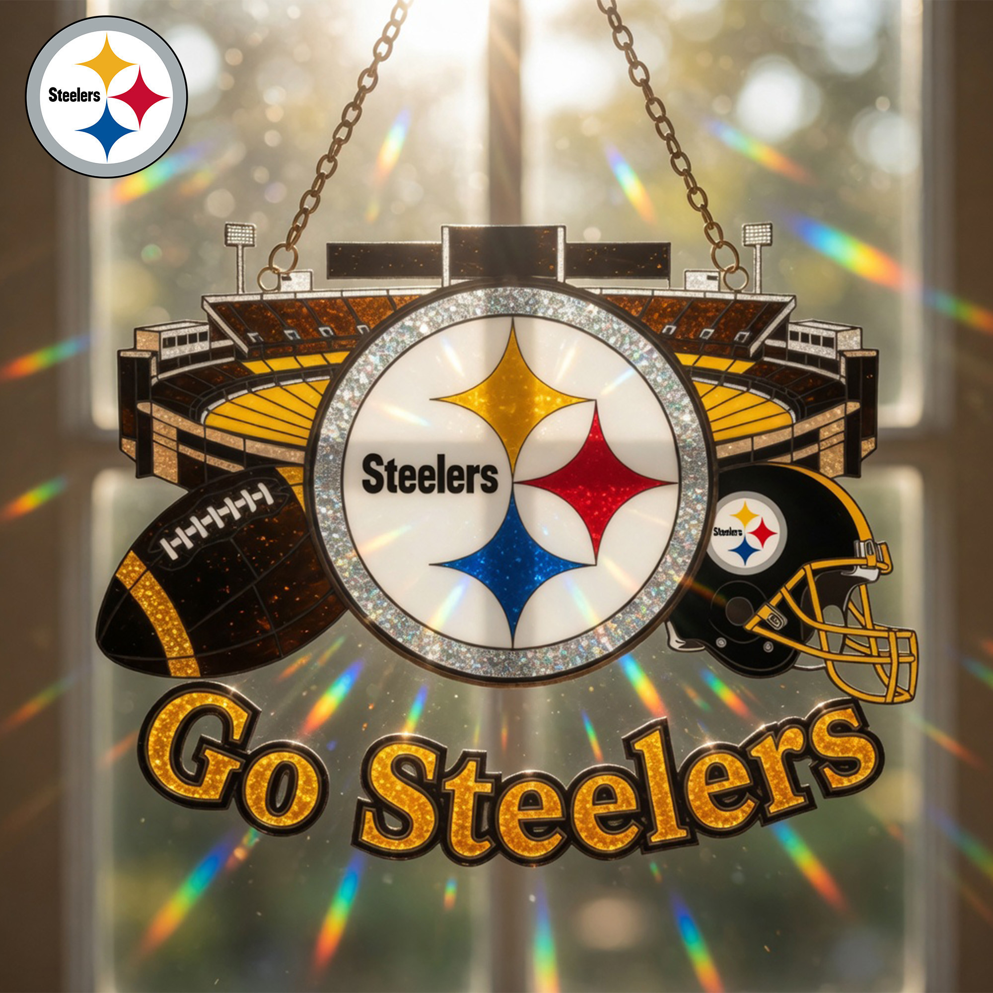 Pittsburgh Steelers | Premium NFL Game Day Suncatcher NY