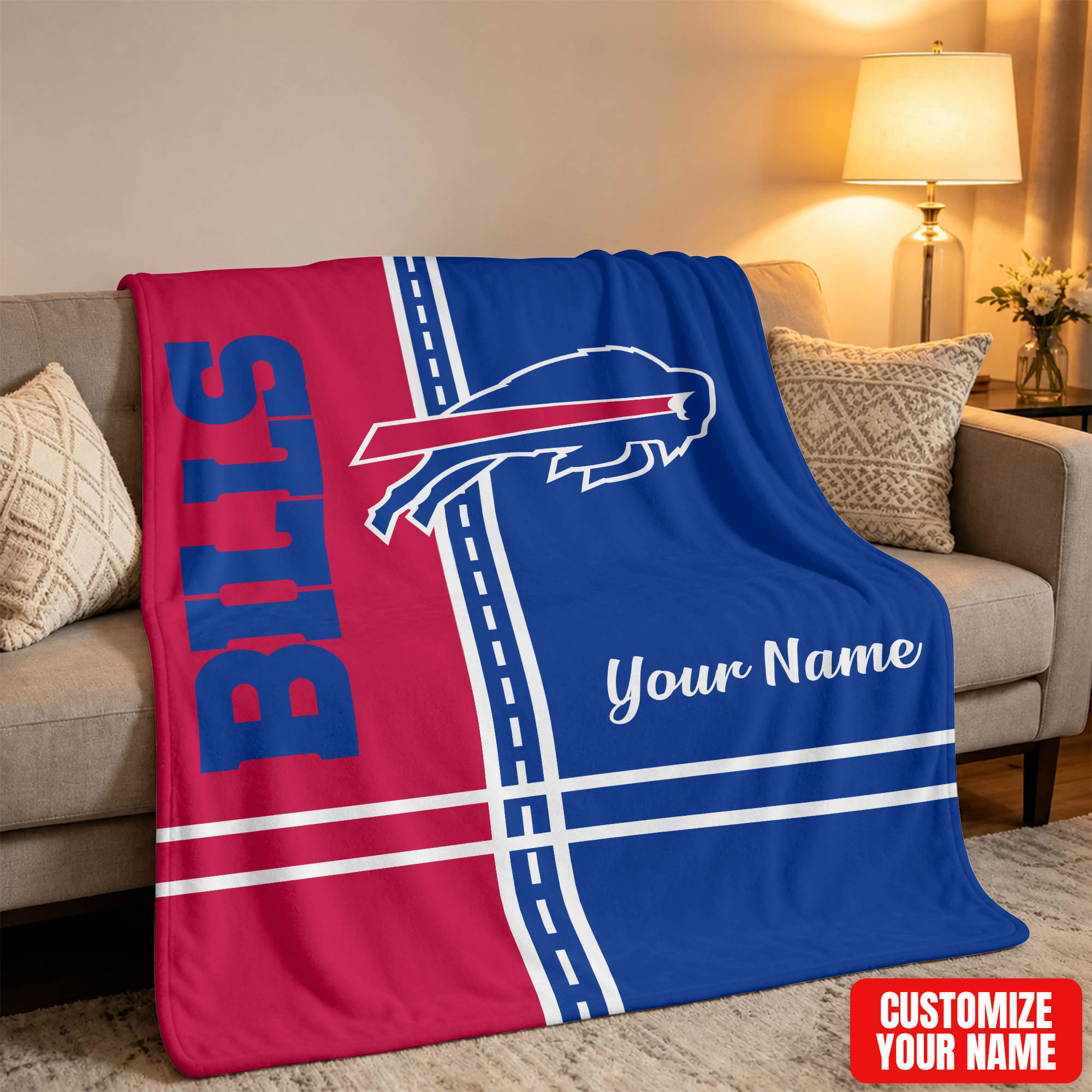 Buffalo Bills | Premium NFL My Name My Game Personalized Blanket NTH1