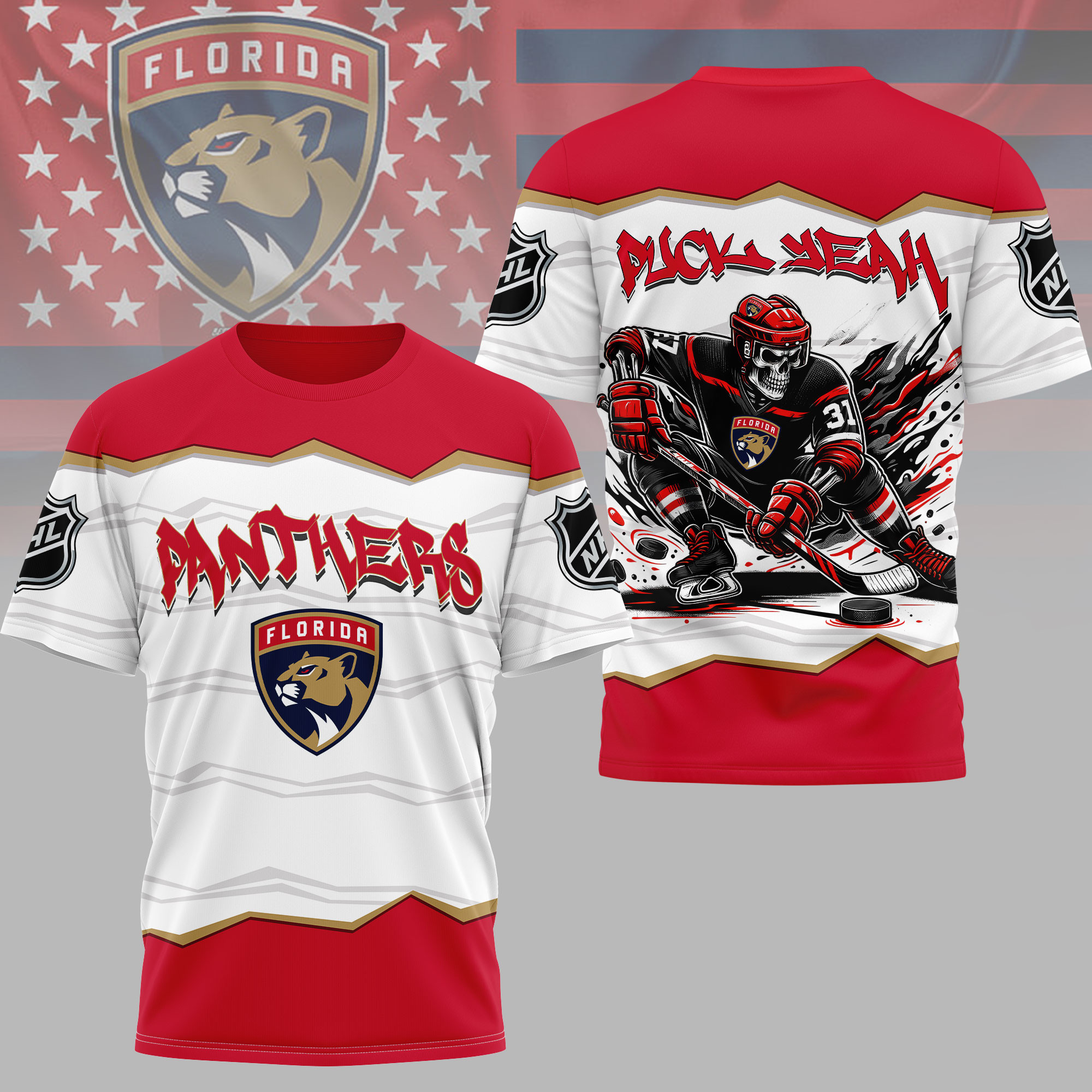 Florida Panthers | Premium NHL Puck Yeah 3D Shirt HY