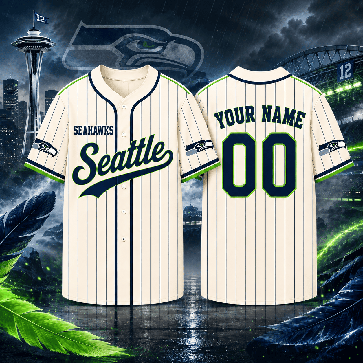 Seattle Seahawks | Premium NFL Personalized Game Day Jersey NNK
