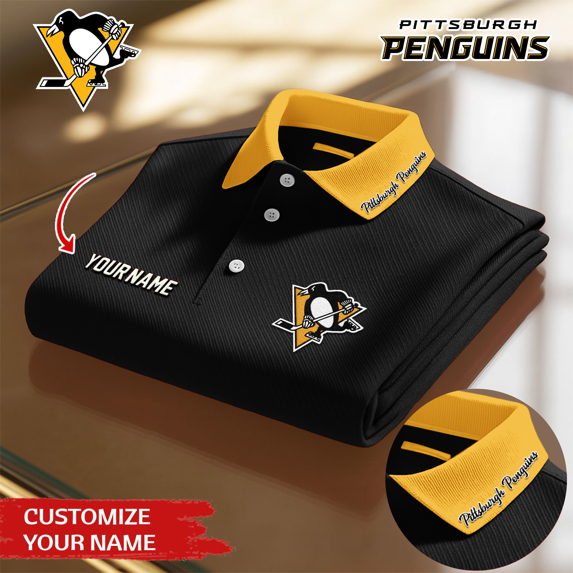 Pittsburgh Penguins | Premium NHL Polo Shirt TD