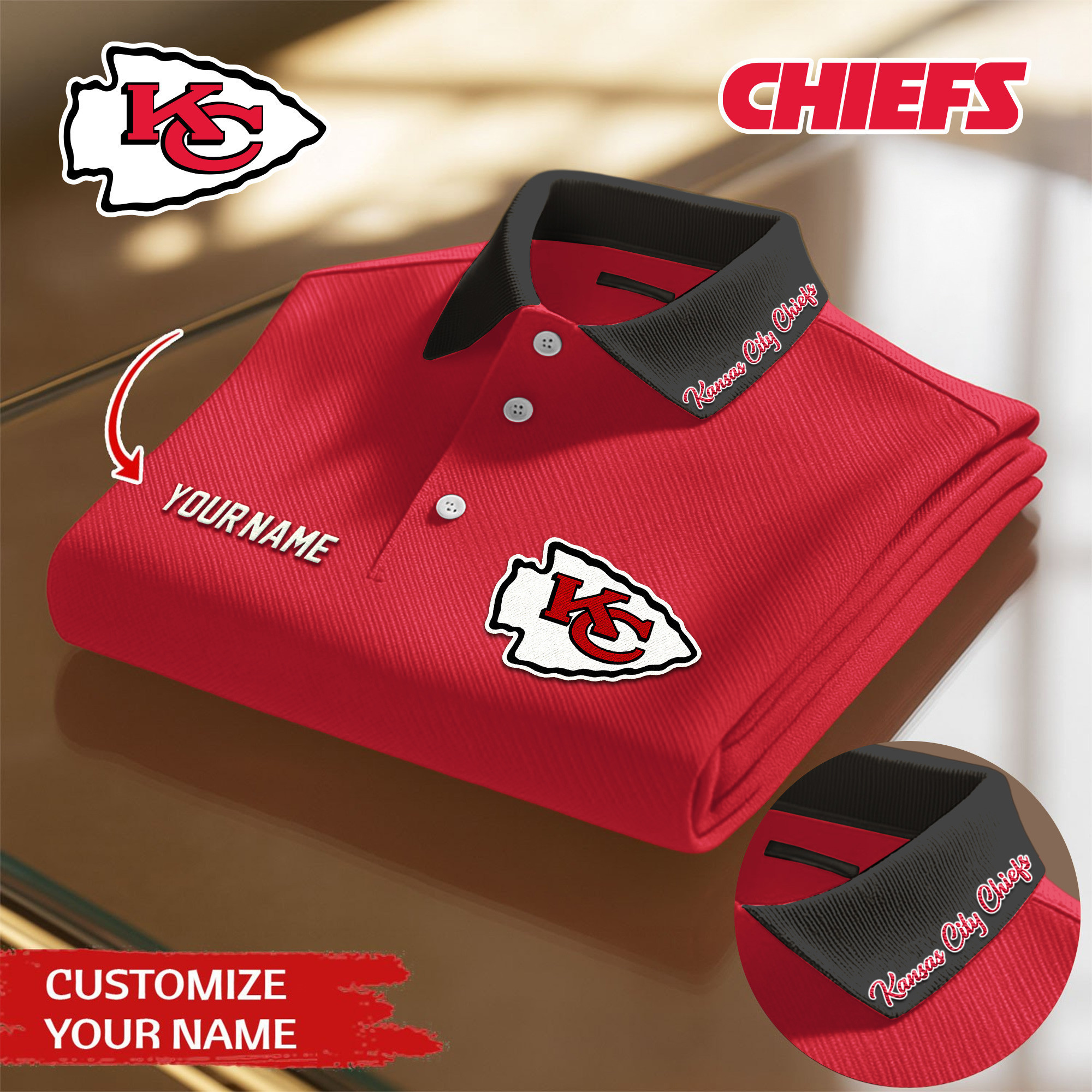 Kansas City Chiefs | Premium NFL Polo Shirt TD