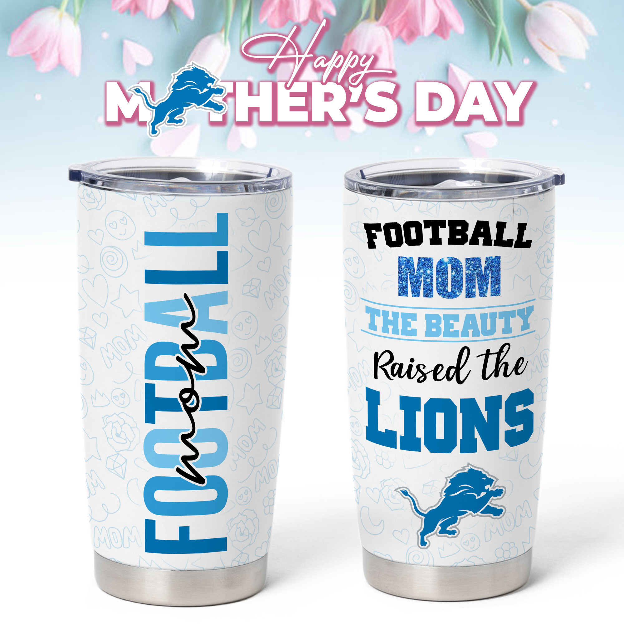 Detroit Lions | Premium NFL Mother Day Tumbler NP
