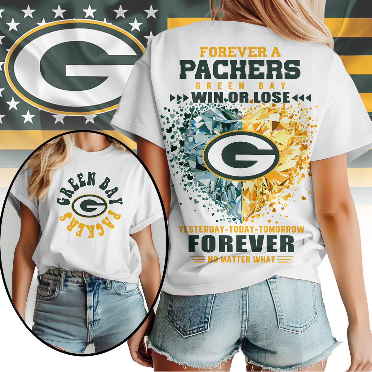 Green Bay Packers | Premium NFL Win or Lose Always Loyal Women's Shirt NY