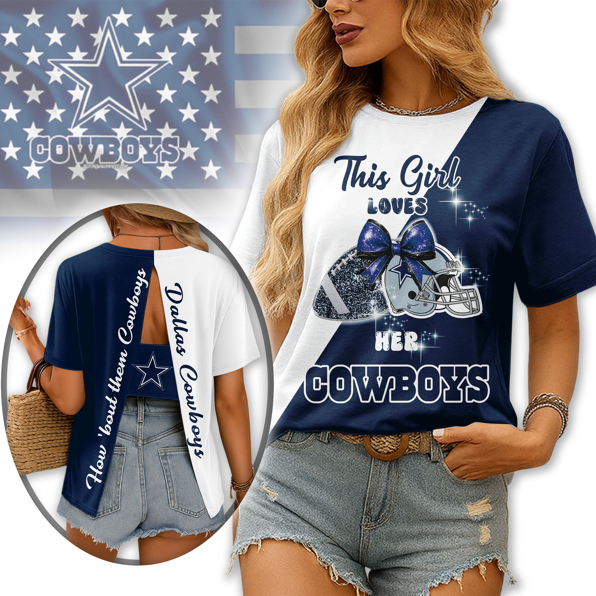 Dallas Cowboys | Premium NFL Back Slit Short Sleeve TD