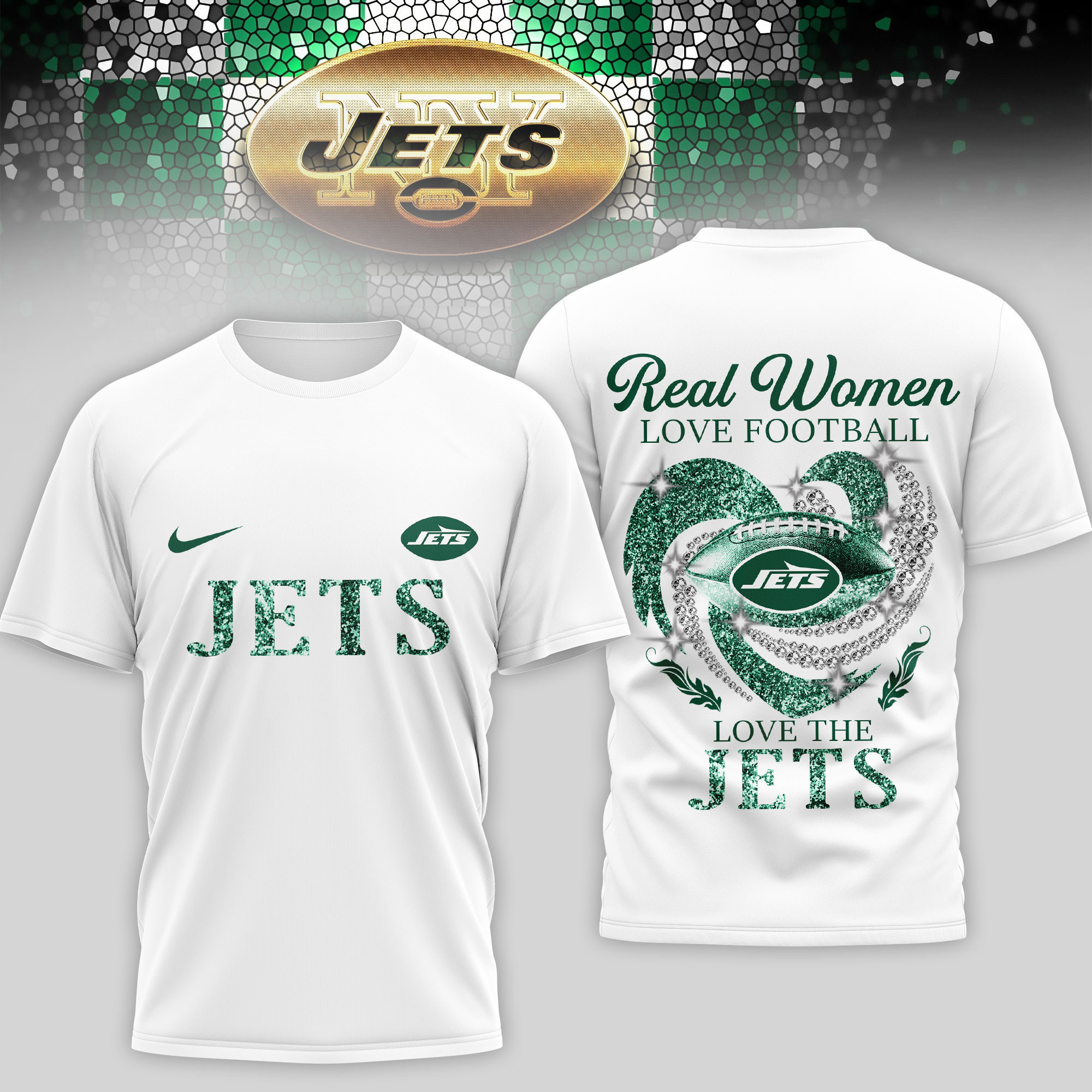 New York Jets | Premium NFL Stadium Graphic 3D Shirt NTH1