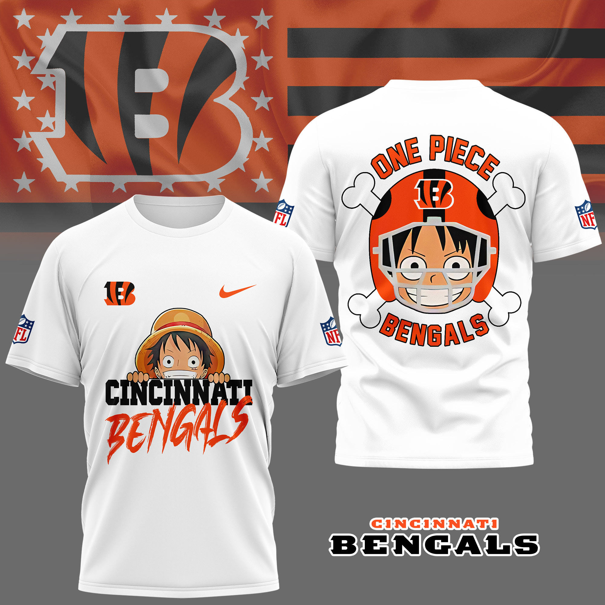 Cincinnati Bengals | Premium NFL One Piece Fan 3D Shirt NY