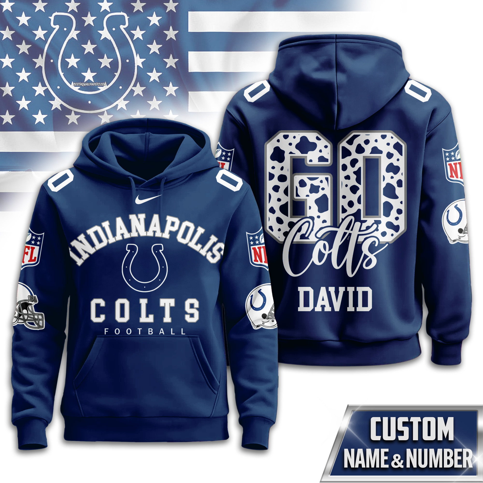 Indianapolis Colts | Premium NFL Custom Game Day Hoodie TD