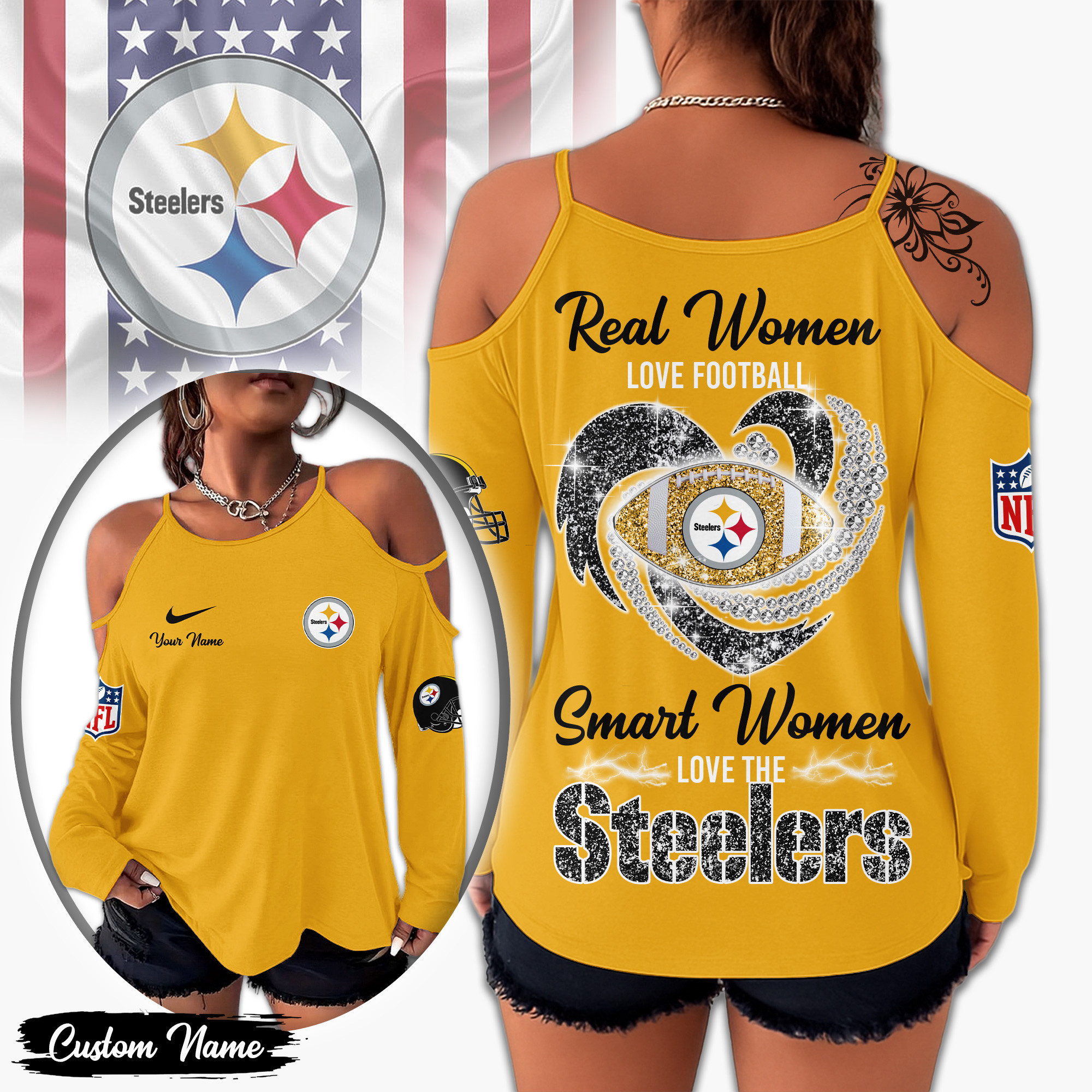 Pittsburgh Steelers | Premium NFL Lady Tshirt TD