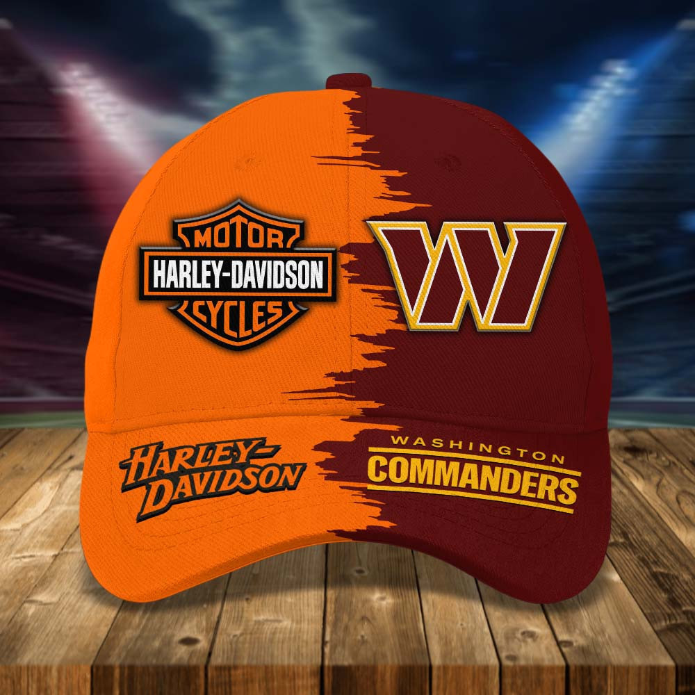 Washington Commanders | Premium Classic NFL & Harley-Davidson Cap