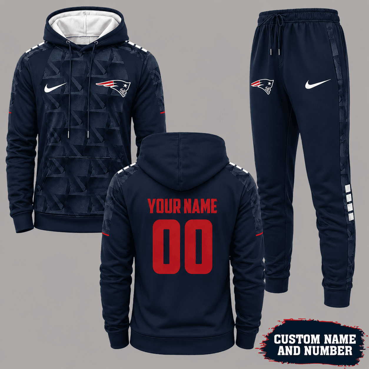 New England Patriots | Premium NFL Game Day Hoodie Jogger Set NY