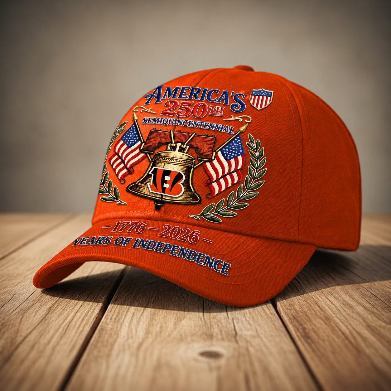 Cincinnati Bengals | Premium NFL 1776-2026 Years Of Independence Classic Cap TD