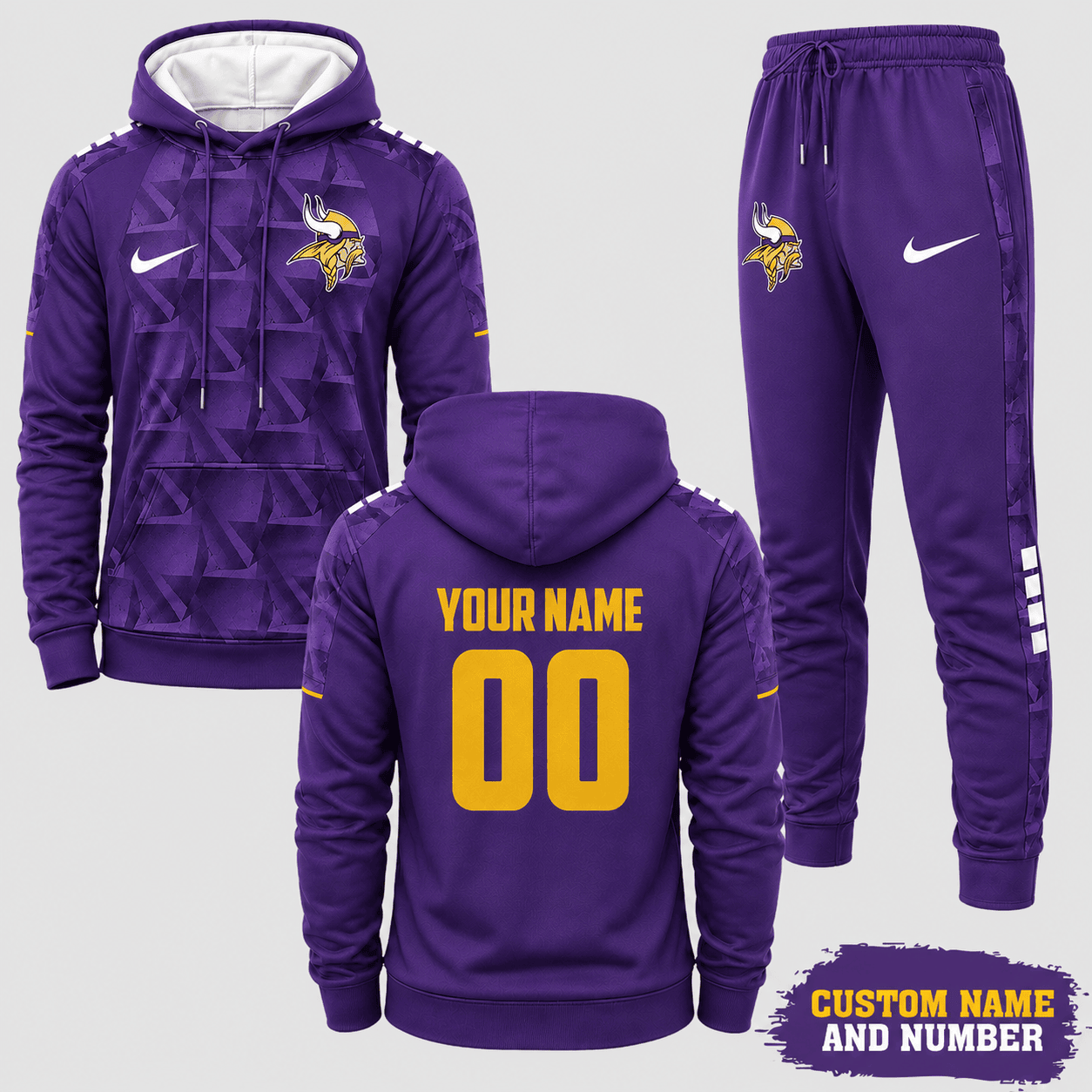 Minnesota Vikings | Premium NFL Game Day Hoodie Jogger Set NY