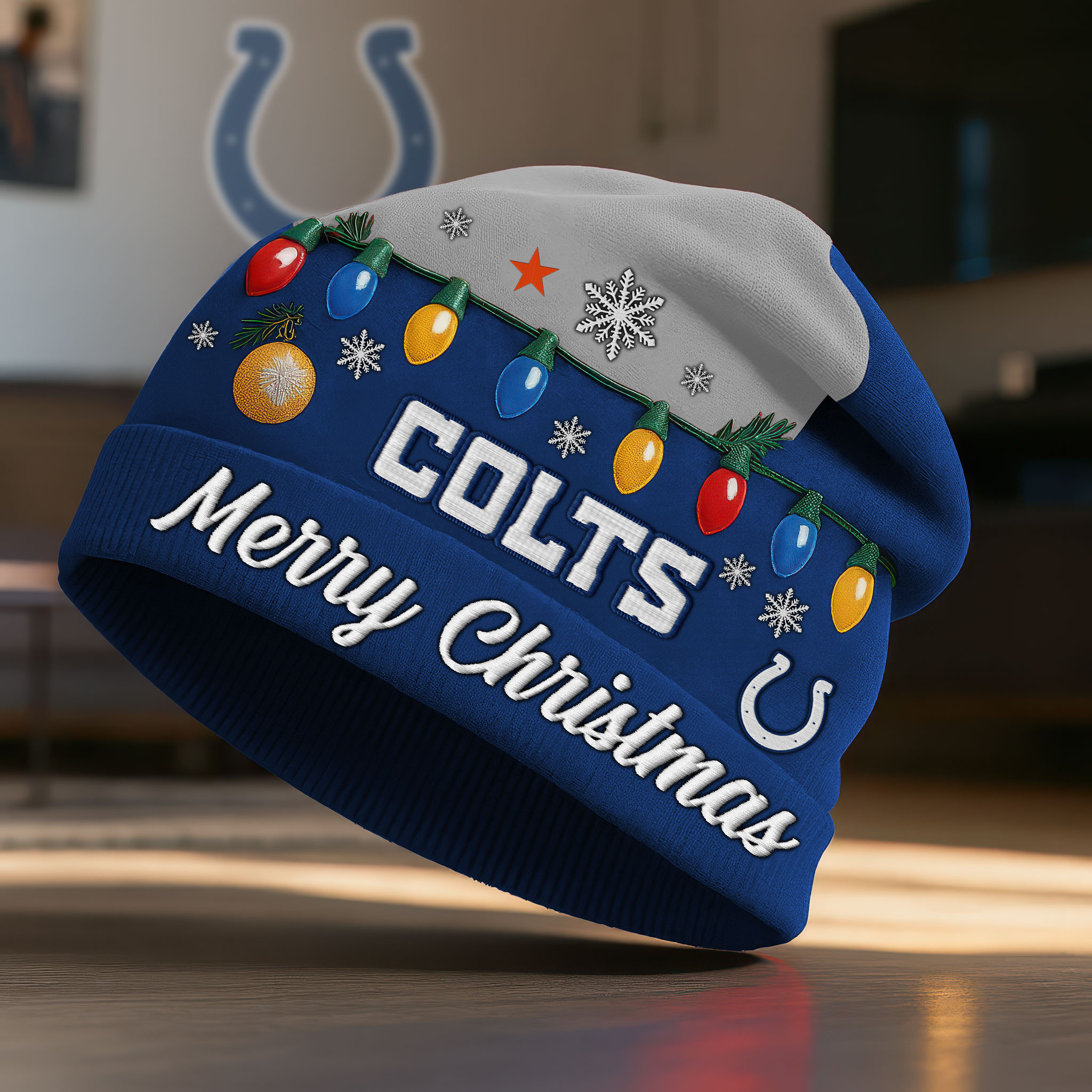 Indianapolis Colts | Premium NFL Christmas Beanie Hat NY