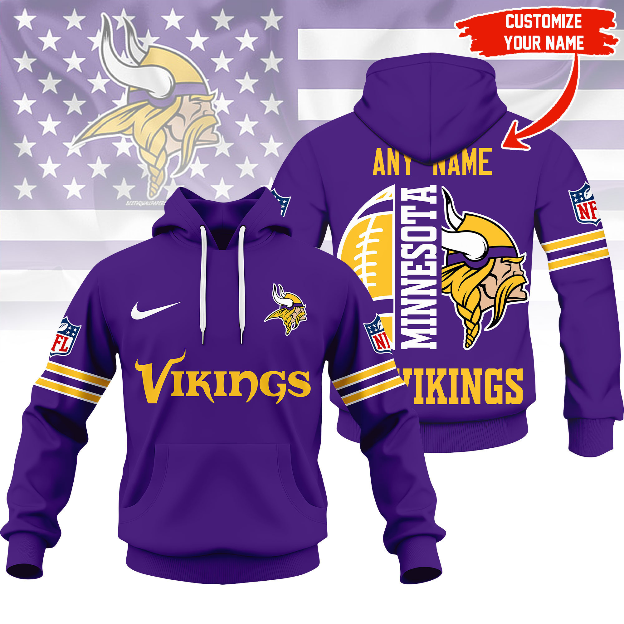 Minnesota Vikings | Premium NFL Fan Hoodie NY