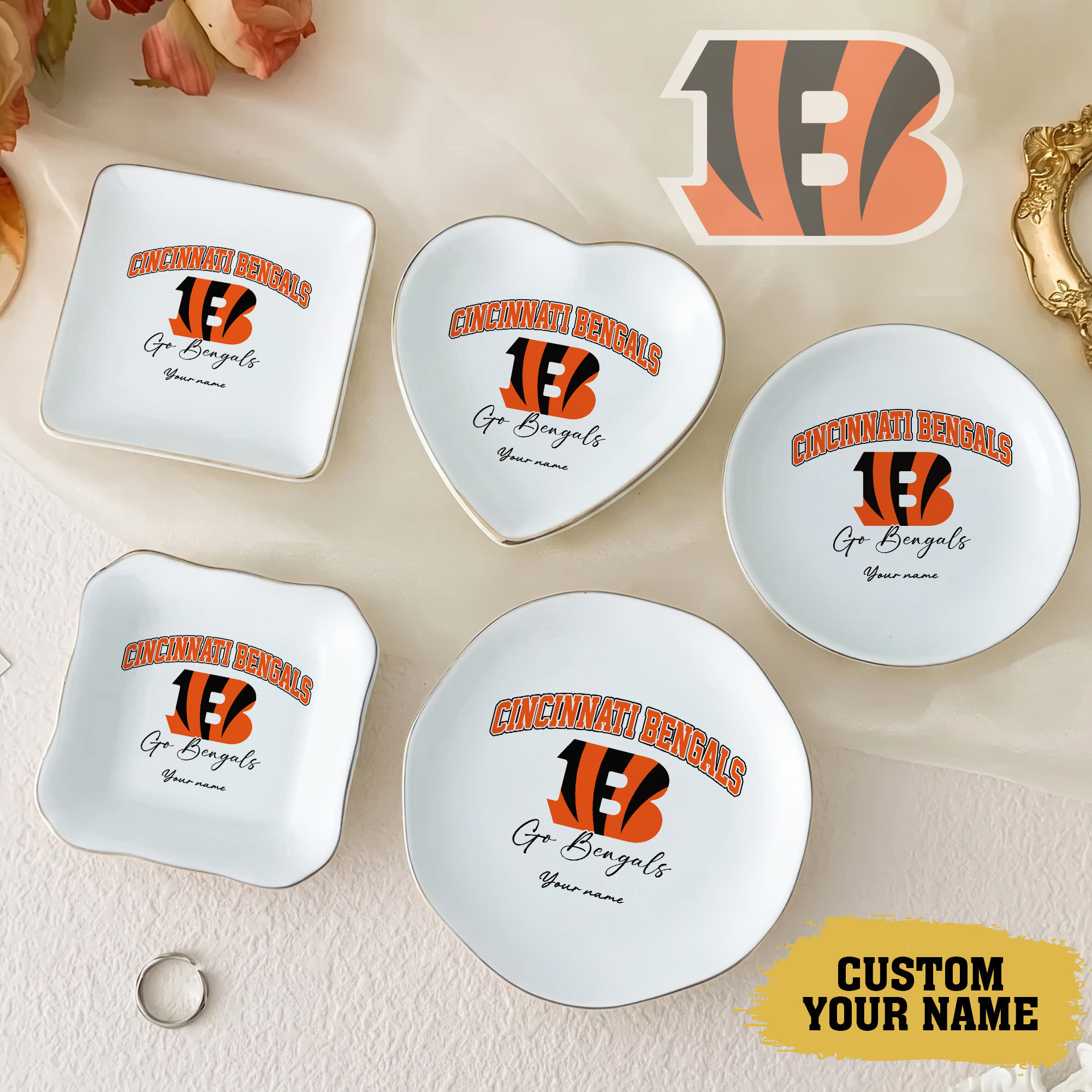 Cincinnati Bengals | Premium NFL Game Day Jewelry Dish NY