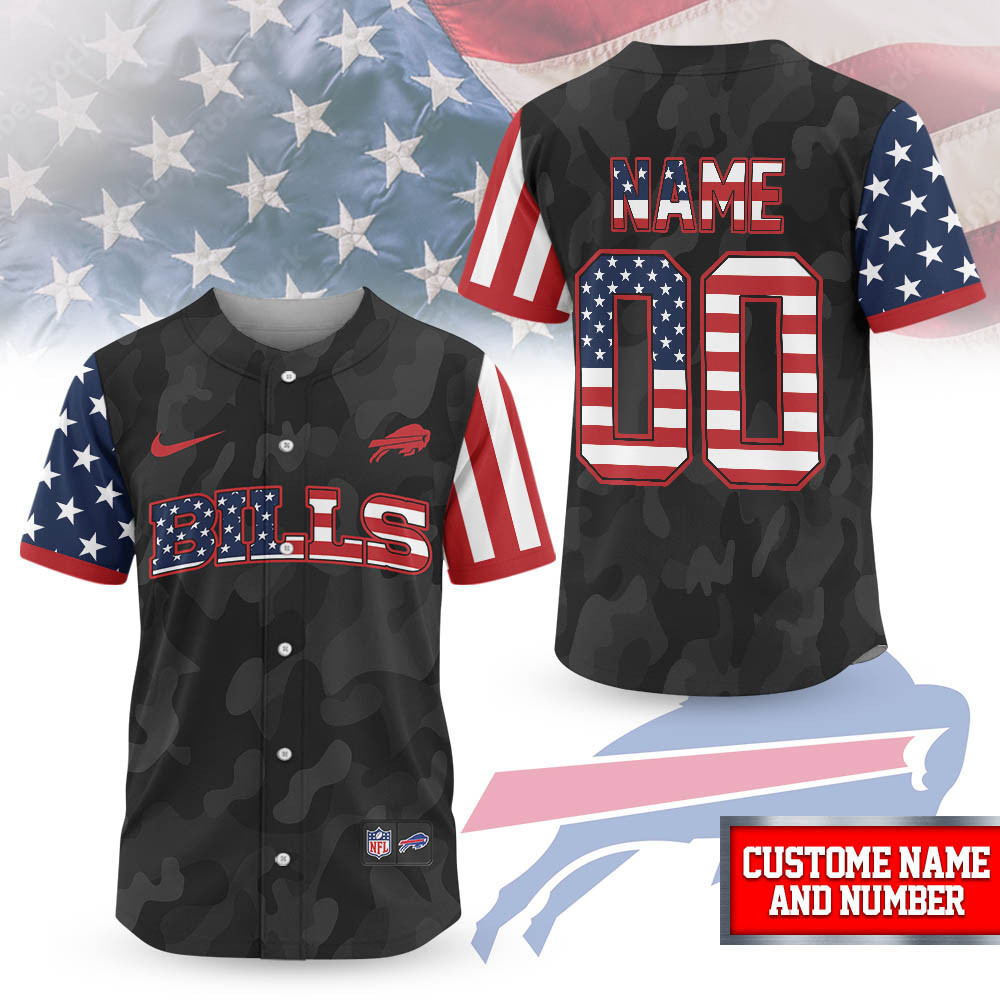 Buffalo Bills | Premium NFL American Pride Custom Jersey Shirt NTH1