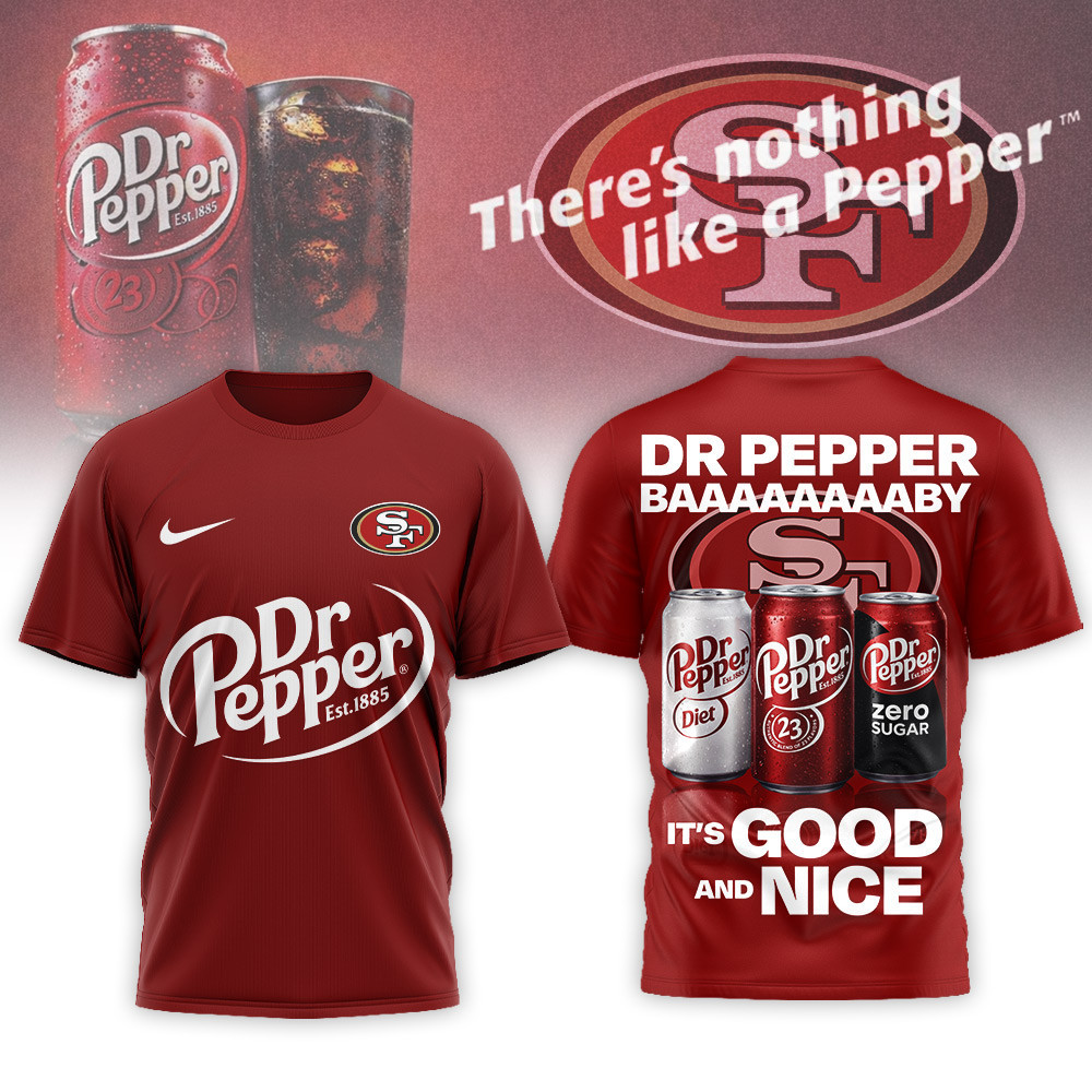 San Francisco 49ers | Premium NFL Dr Pepper 3D Shirt NP