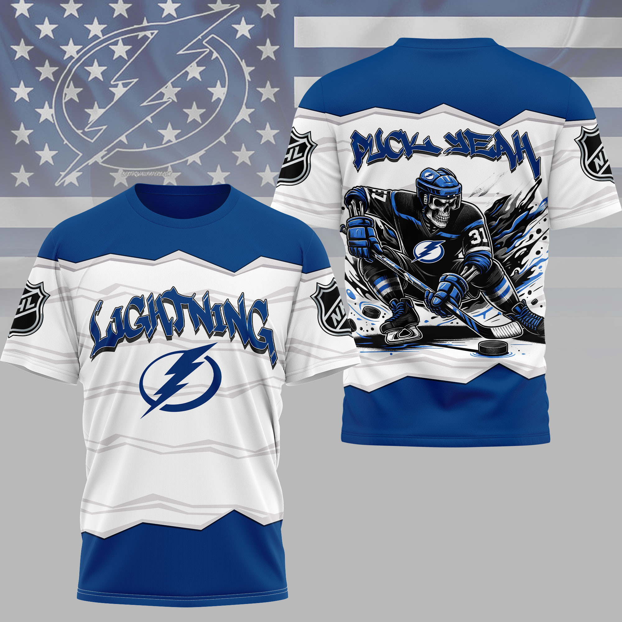 Tampa Bay Lightning | Premium NHL Puck Yeah 3D Shirt HY