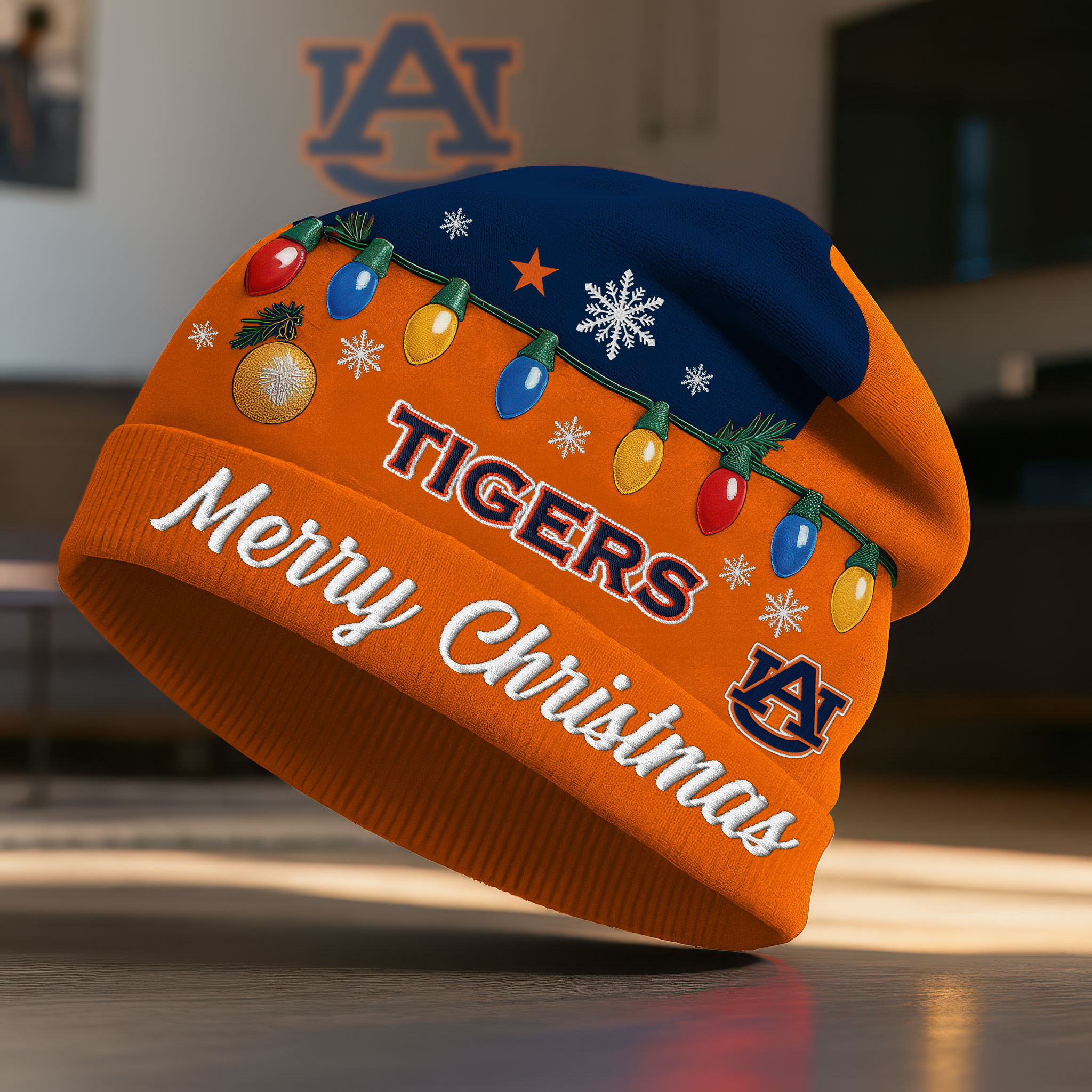 Auburn Tigers | Premium NCAA Christmas Beanie Hat NY