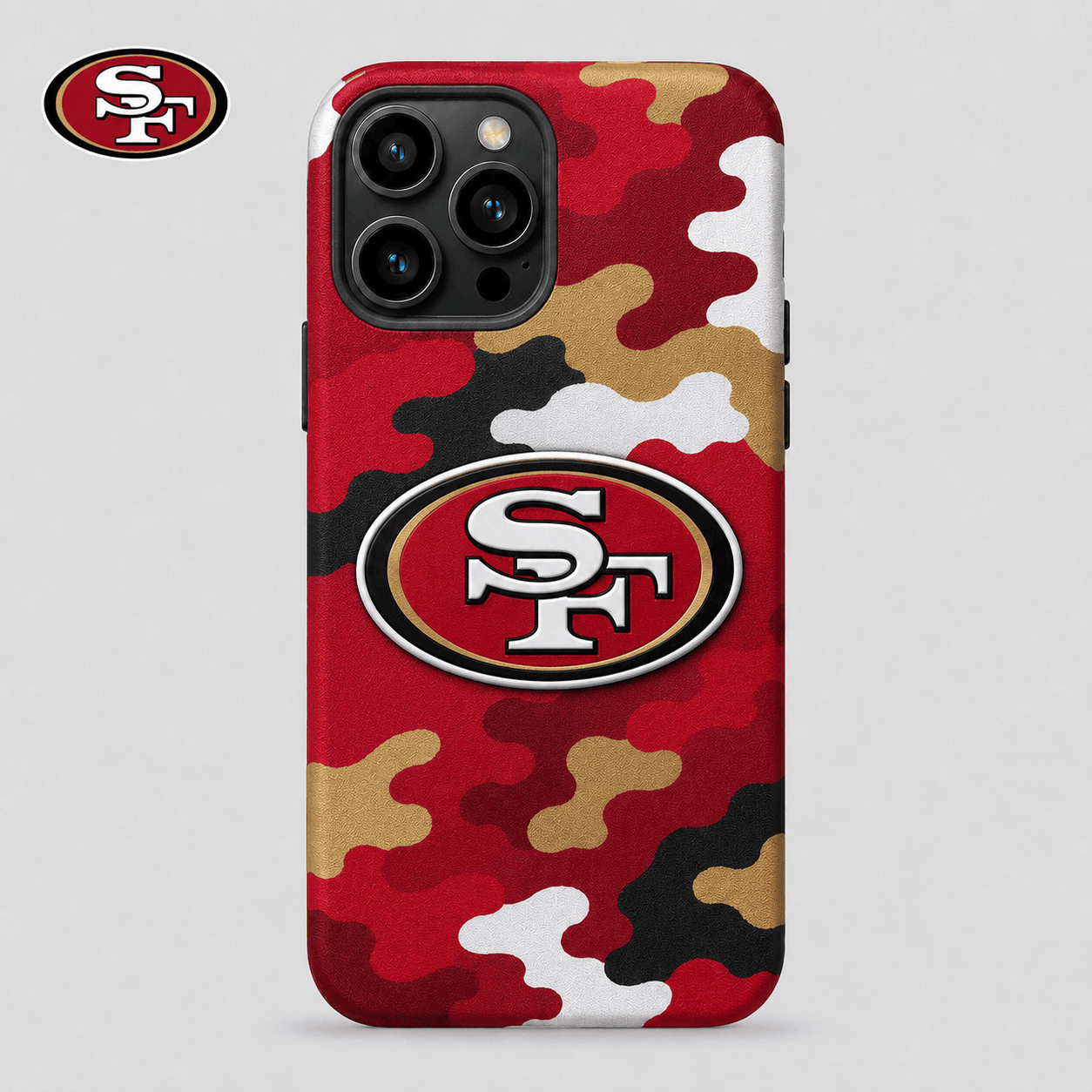 San Francisco 49ers| Premium NFL Camo Game Day Phone Case NY
