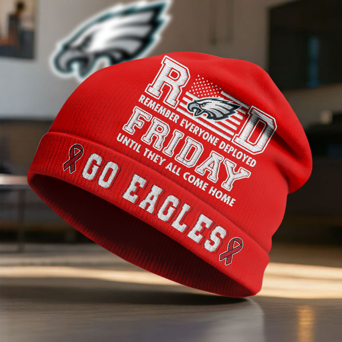 Philadelphia Eagles | Premium NFL Red Friday Beanie Hat NY