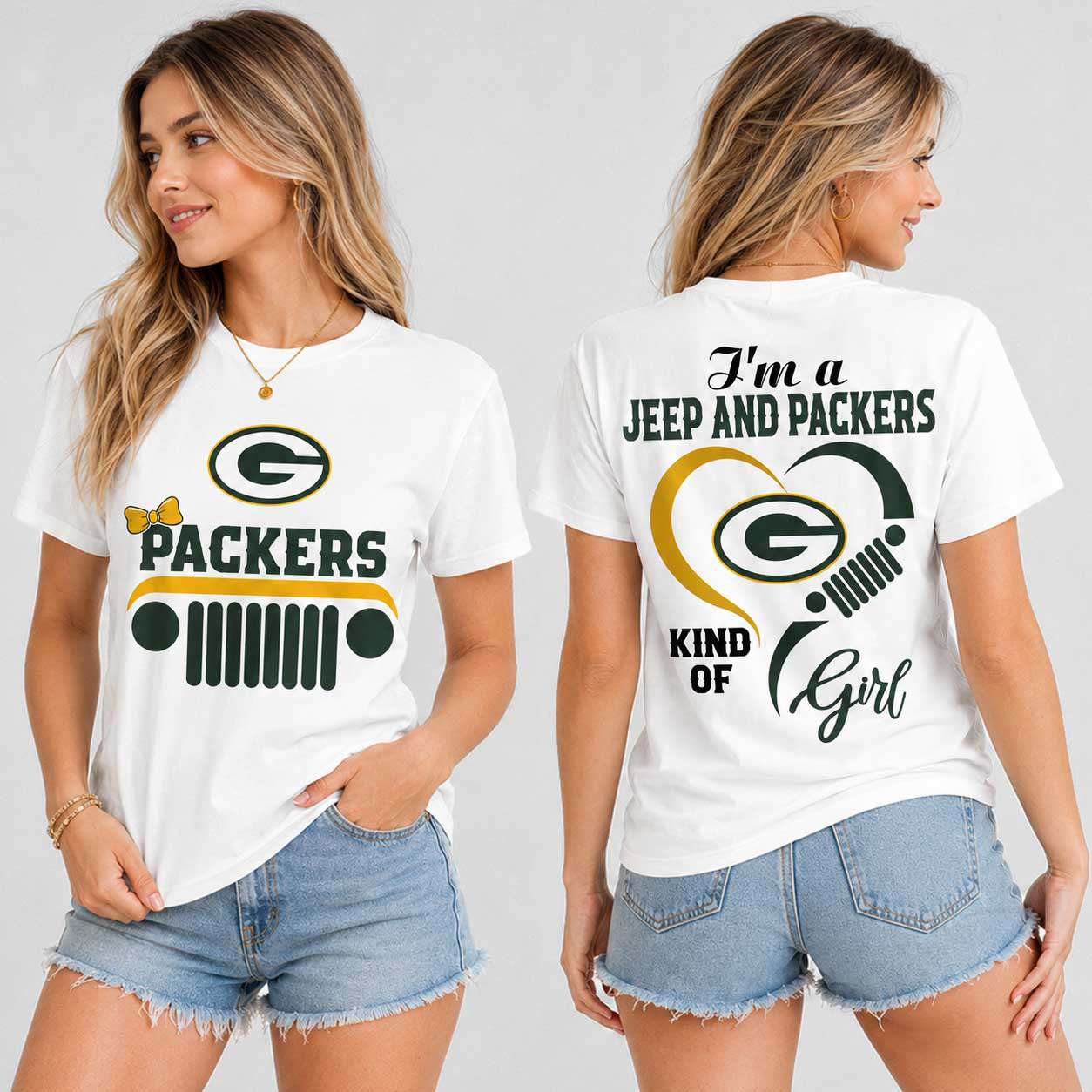 Green Bay Packers | Premium NFL Jeep Fan Passion T-Shirt TD