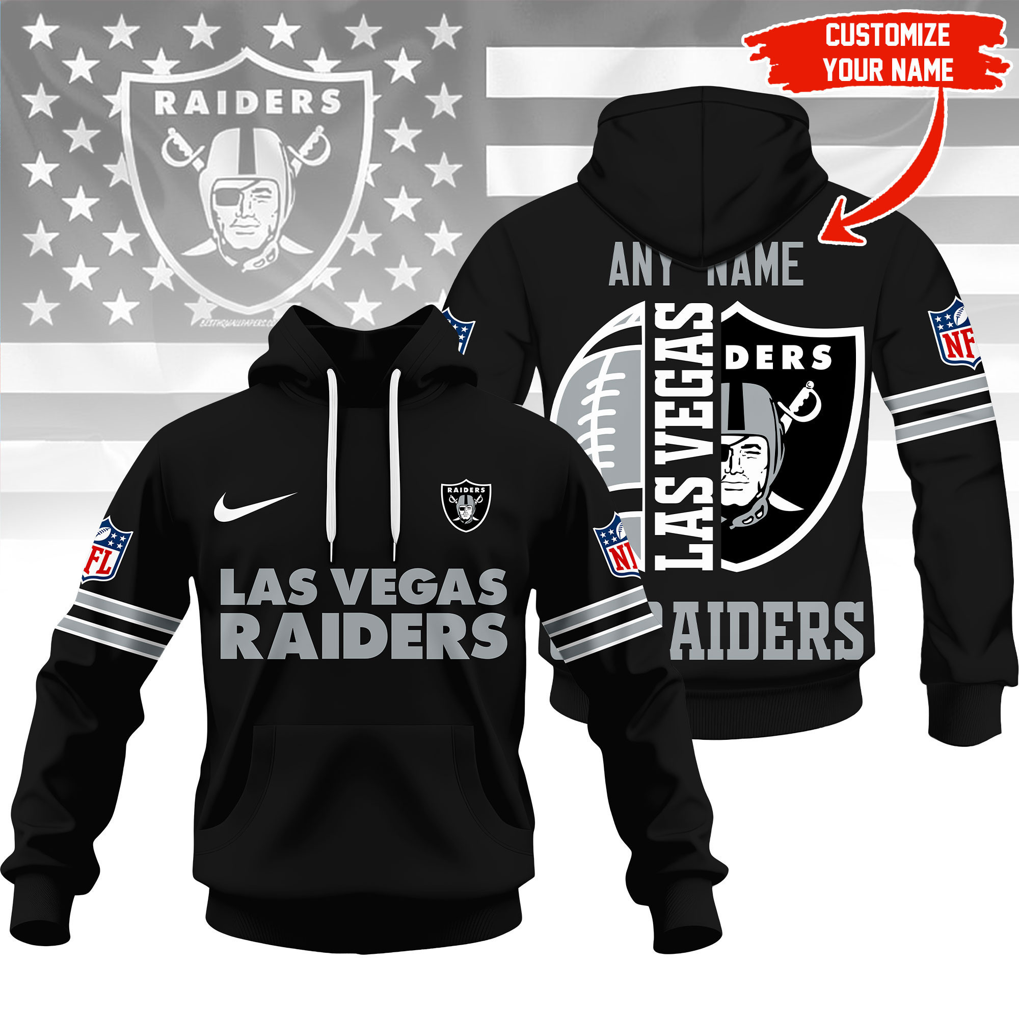 Las Vegas Raiders | Premium NFL Fan Hoodie NY