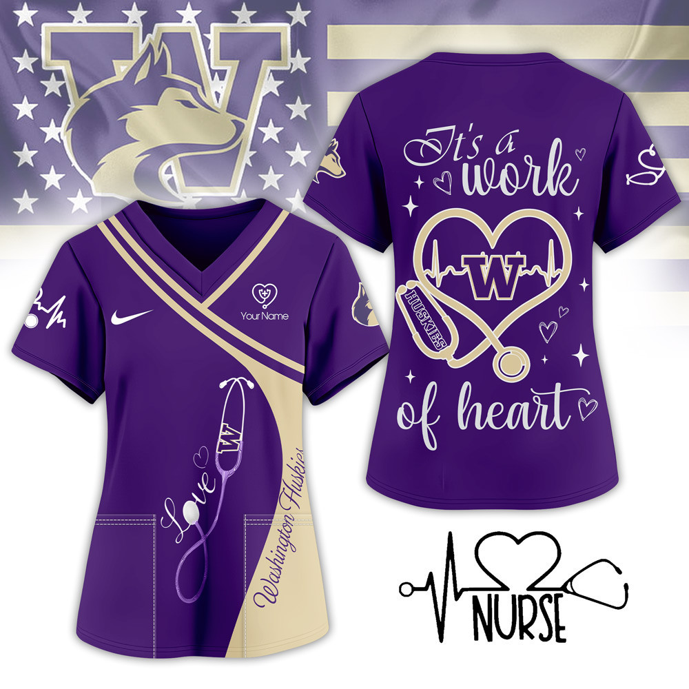 Washington Huskies | Premium NCAA Nurse Pride 3D Shirt NY