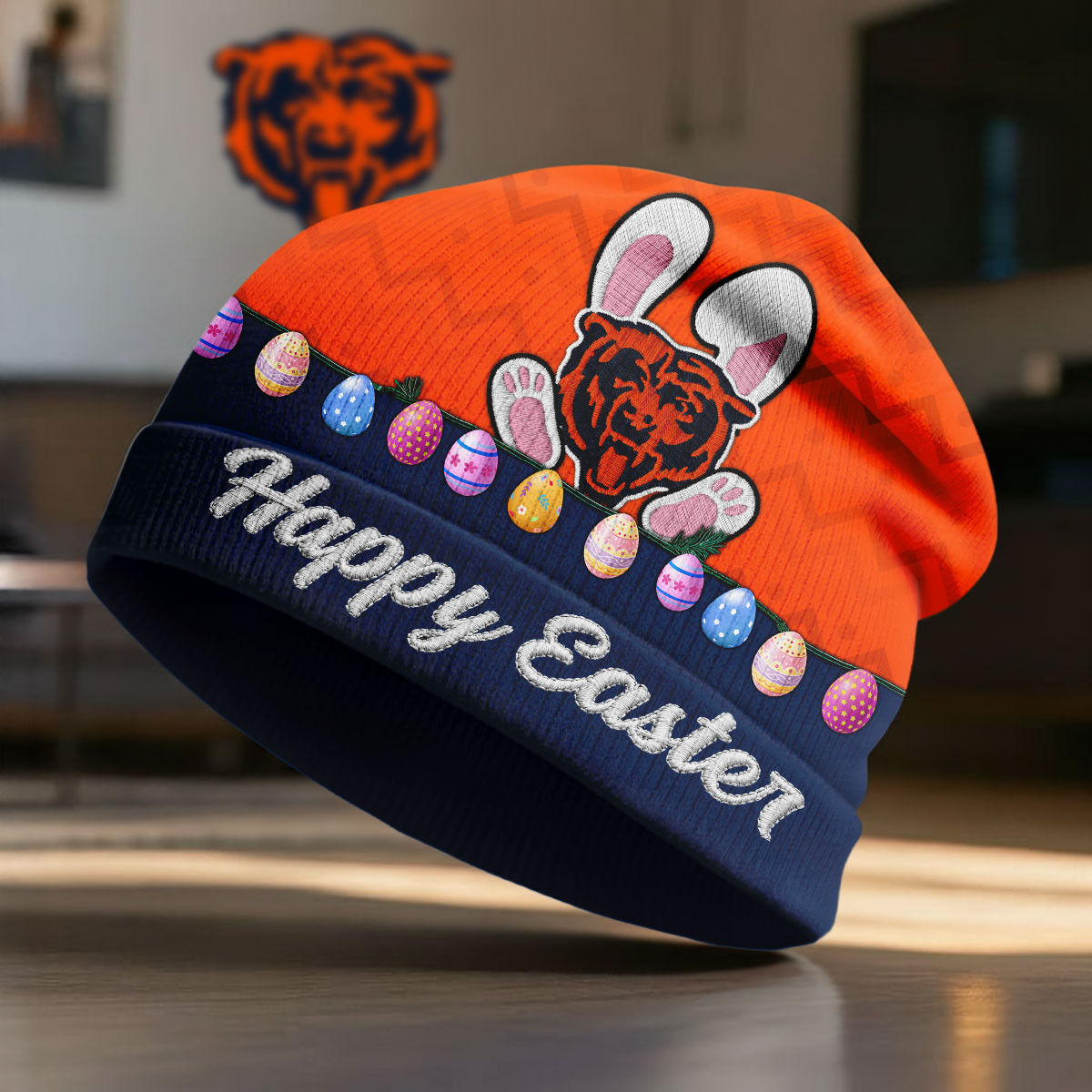 Chicago Bears | Premium NFL Happy Easter Beanie Hat NY
