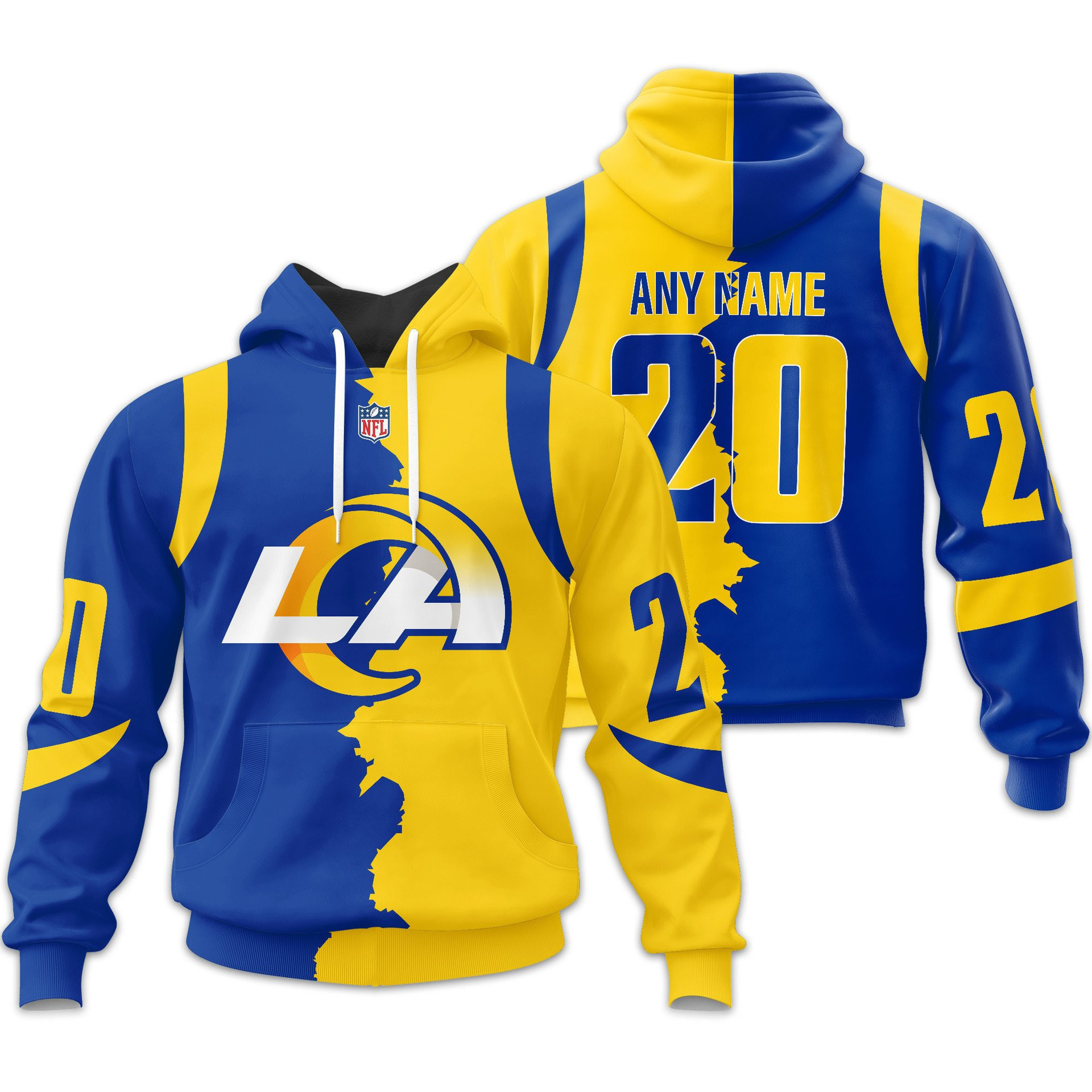 Los Angeles Rams | Premium NFL Home Mix Away Hoodie TD