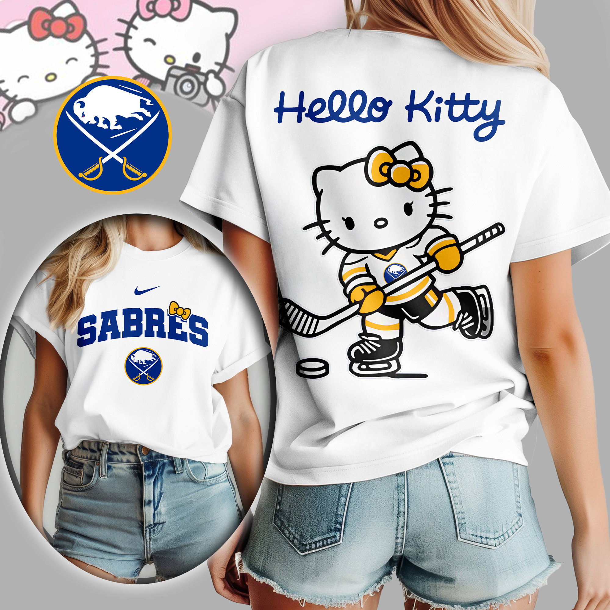 Buffalo Sabres | Premium NHL x Hello Kitty Women Shirt TD