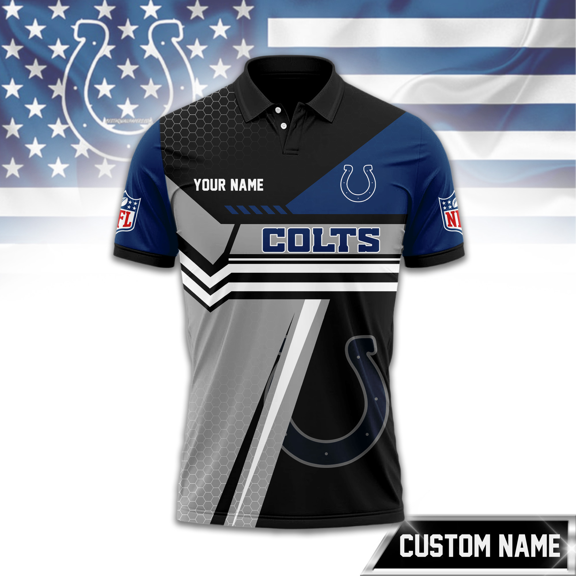 Indianapolis Colts | Premium NFL Inspired Custom Game Day Polo TD