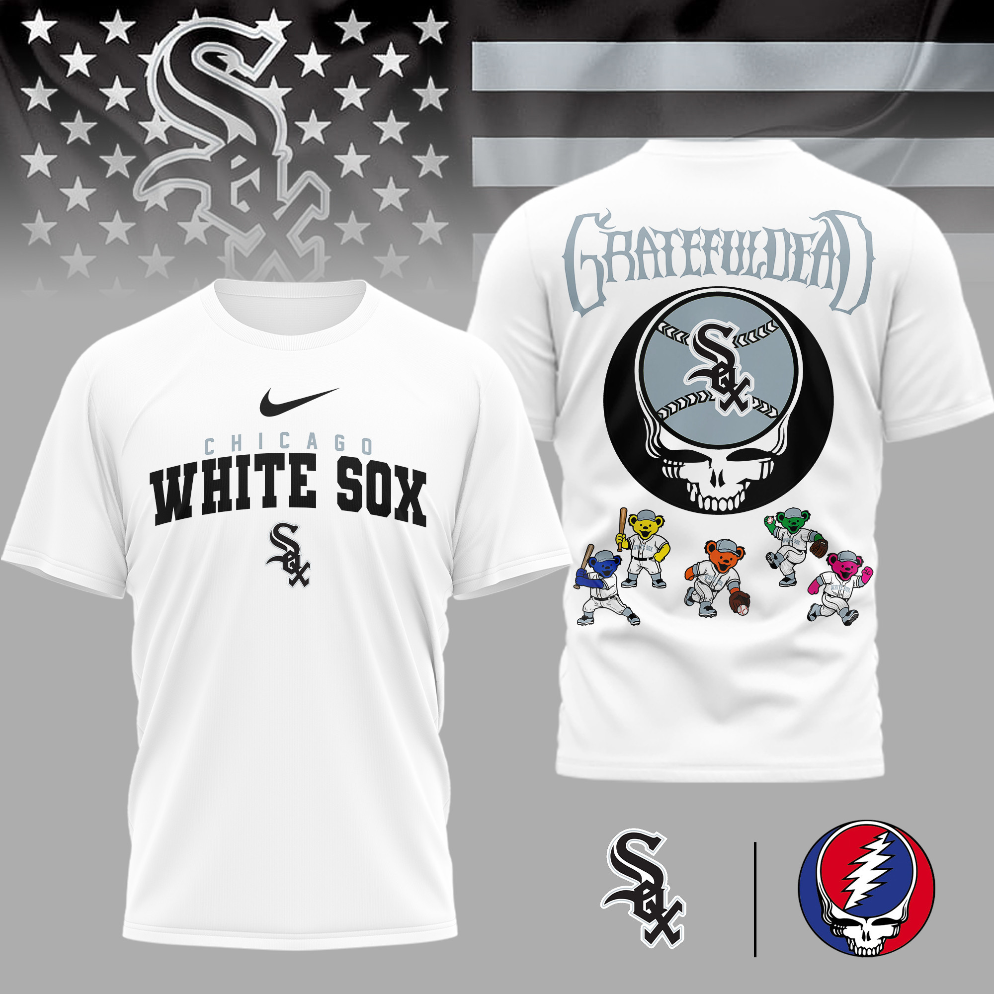 Chicago White Sox | Premium MLB Deadhead 3D Shirt TD