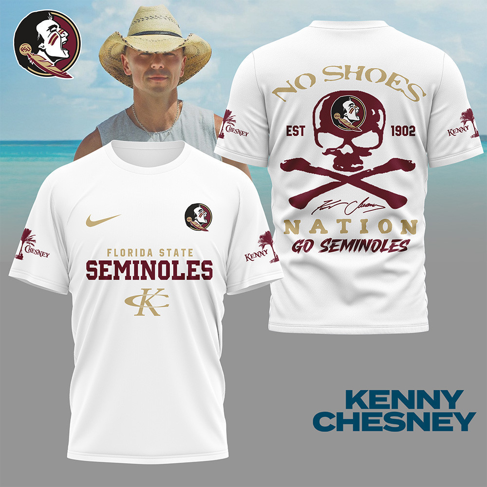Florida State Seminoles | Premium NCAA Kenny Chesney Fan 3D Shirt NY