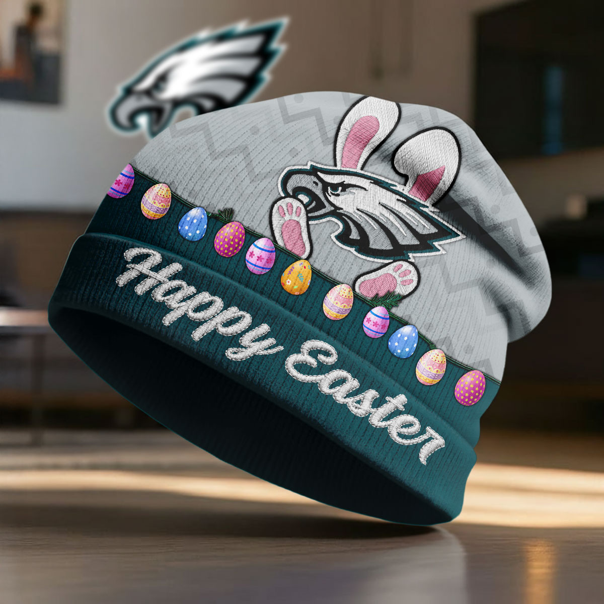 Philadelphia Eagles | Premium NFL Happy Easter Beanie Hat NY