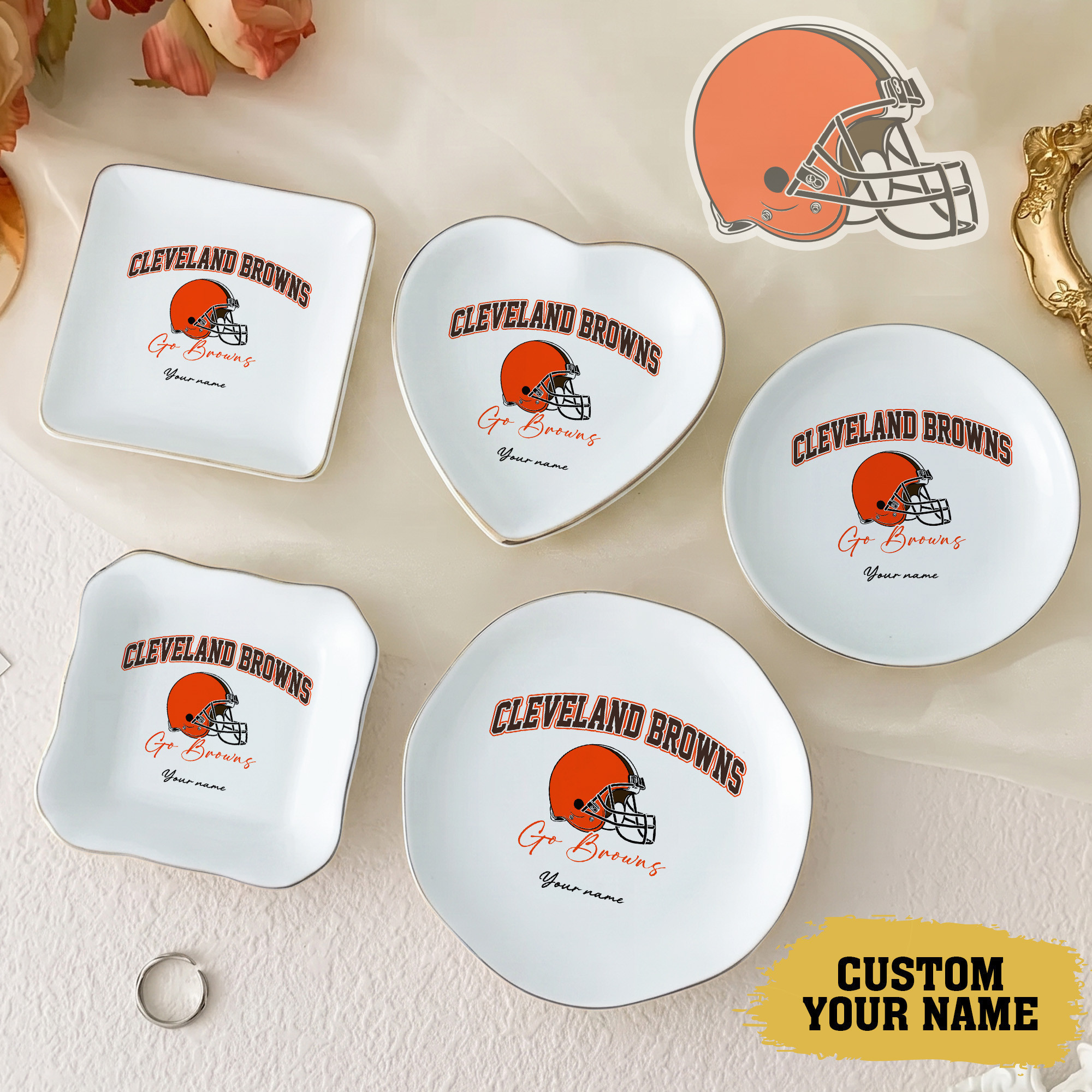 Cleveland Browns | Premium NFL Game Day Jewelry Dish NY