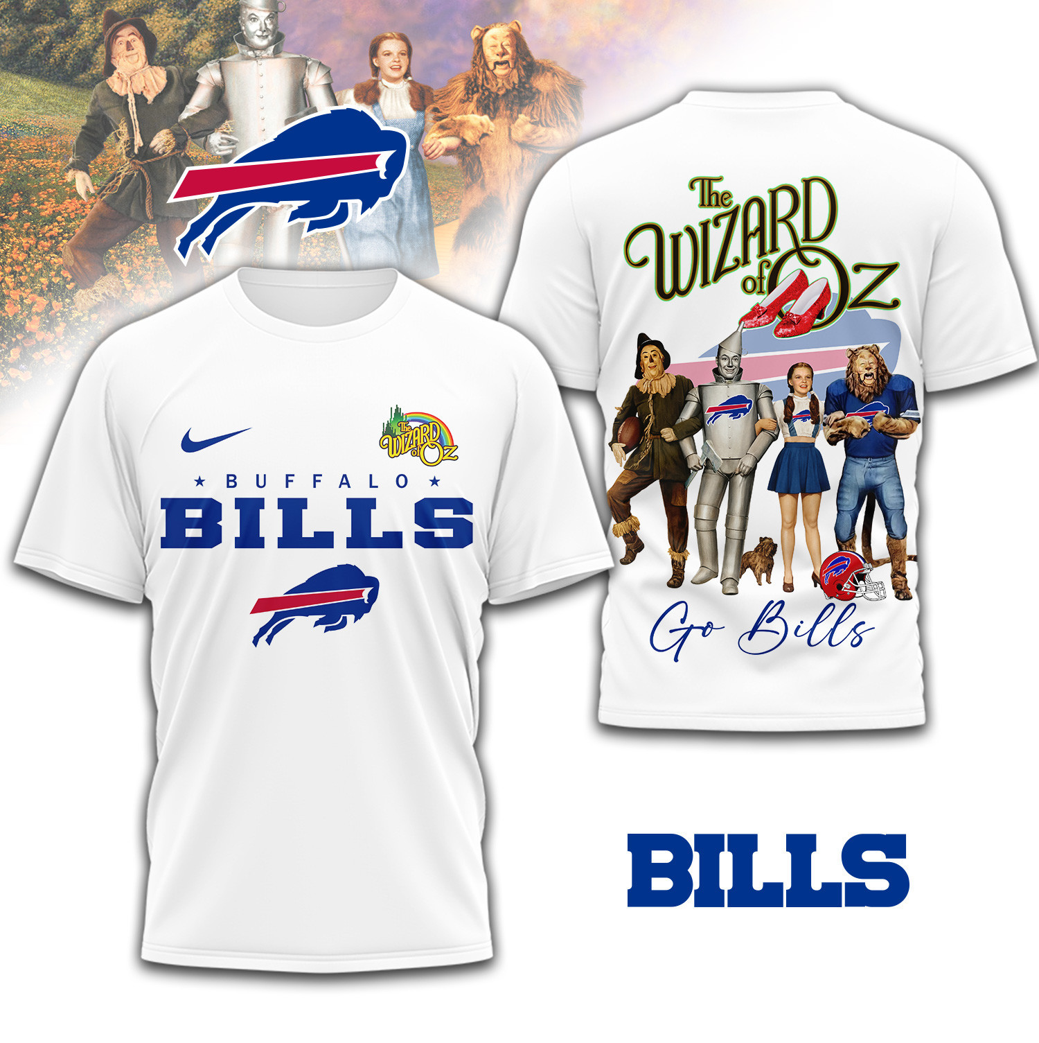 Buffalo Bills | Premium NFL The Wizard Of Oz 3D Shirt TD