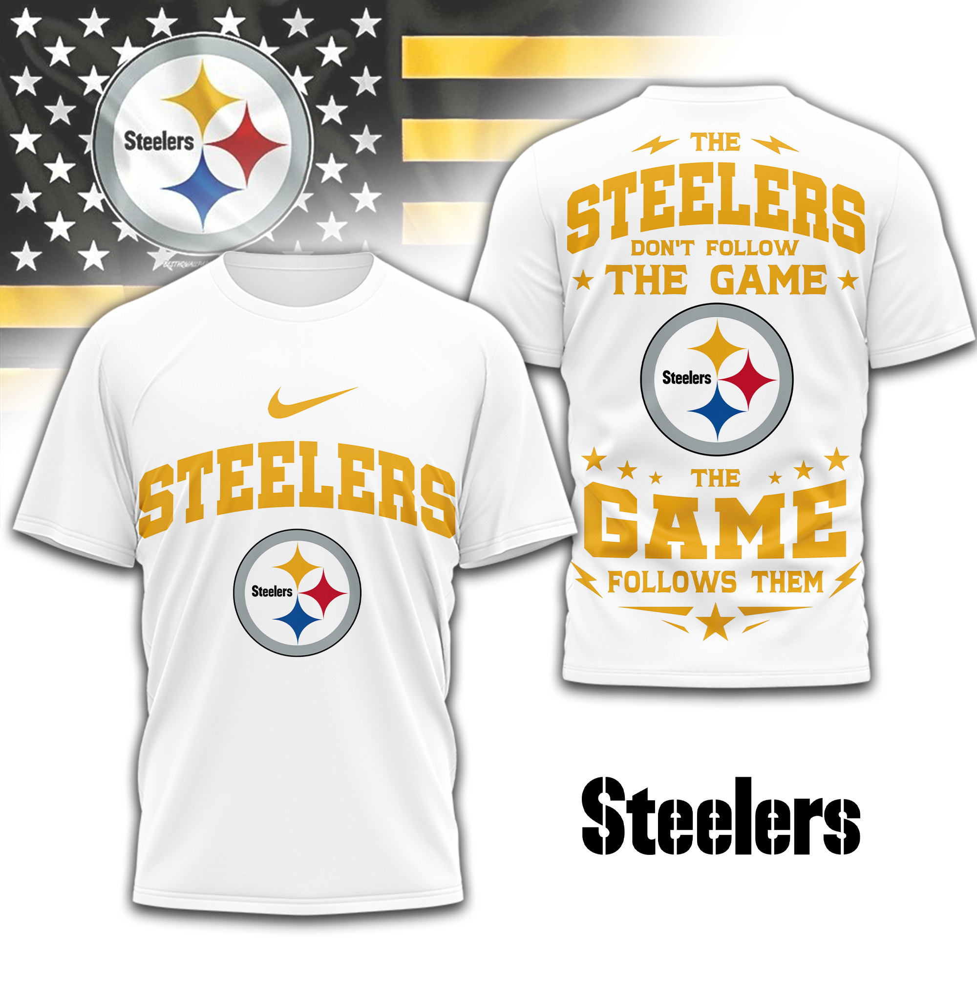 Pittsburgh Steelers | Premium NFL Rule The Field 3D Shirt TD