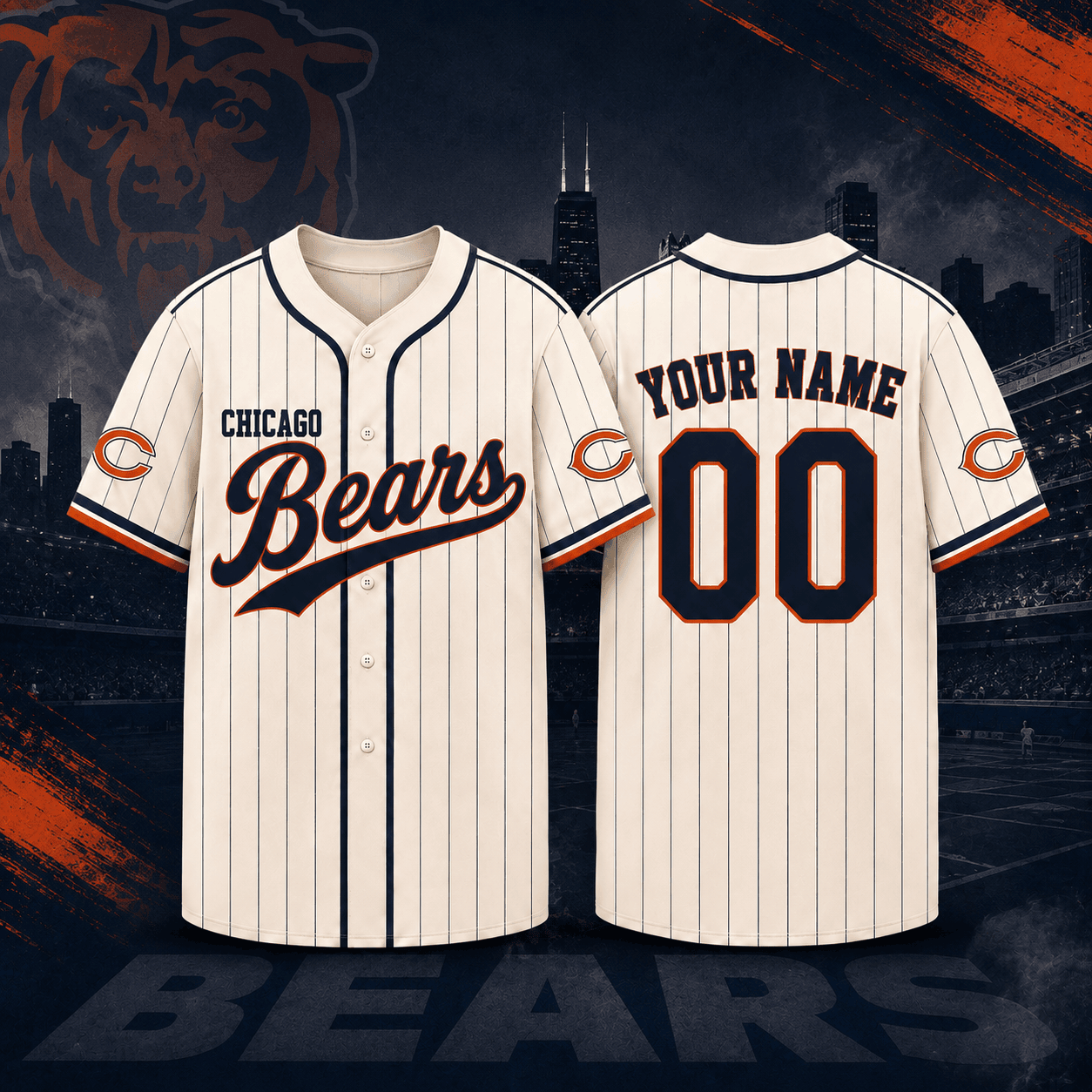 Chicago Bears | Premium NFL Personalized Game Day Jersey NNK