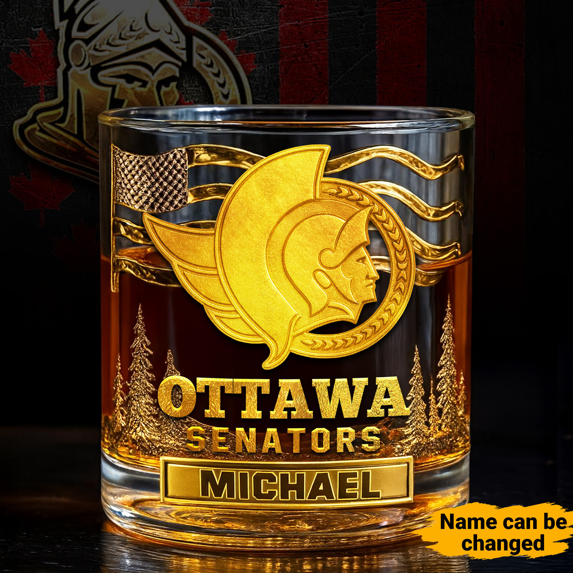 Ottawa Senators | NHL Whiskey Glass TD